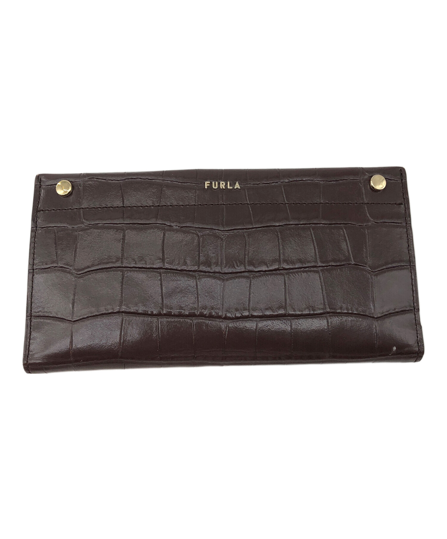 中古・古着通販】FURLA (フルラ) 長財布 ブラウン｜ブランド・古着通販