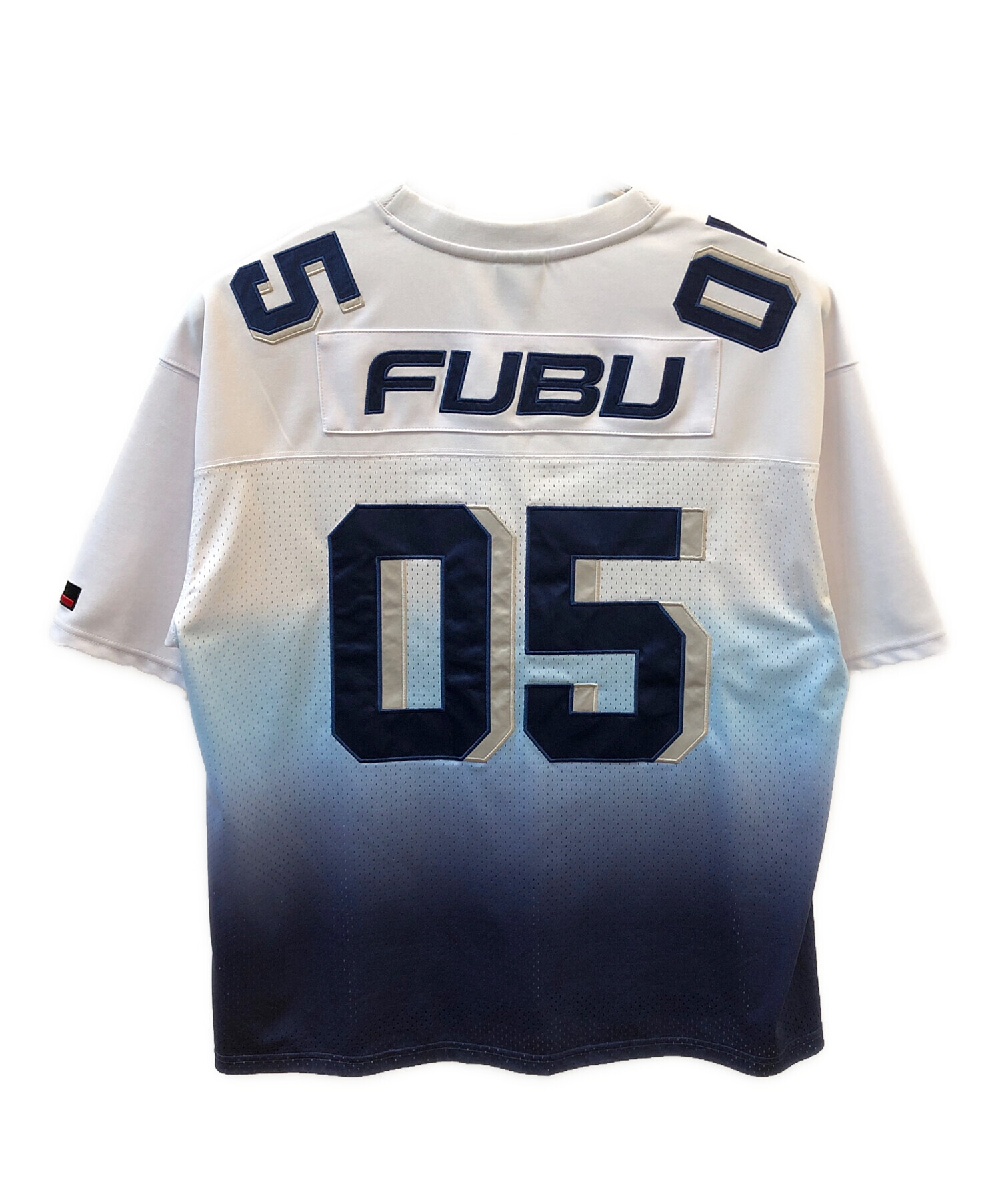 中古・古着通販】FUBU (フブ) グラデーションゲームシャツ ホワイト