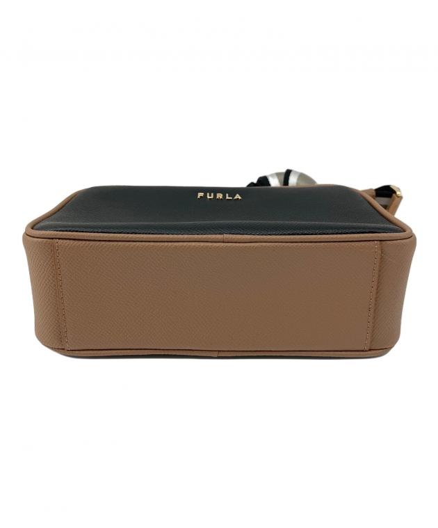 【新品未使用タグ付】FURLA PELLE ショルダーバッグ　ベージュ　本革 中古・古着通販】FURLA (フルラ) ショルダーバッグ ベージュ×ブラック