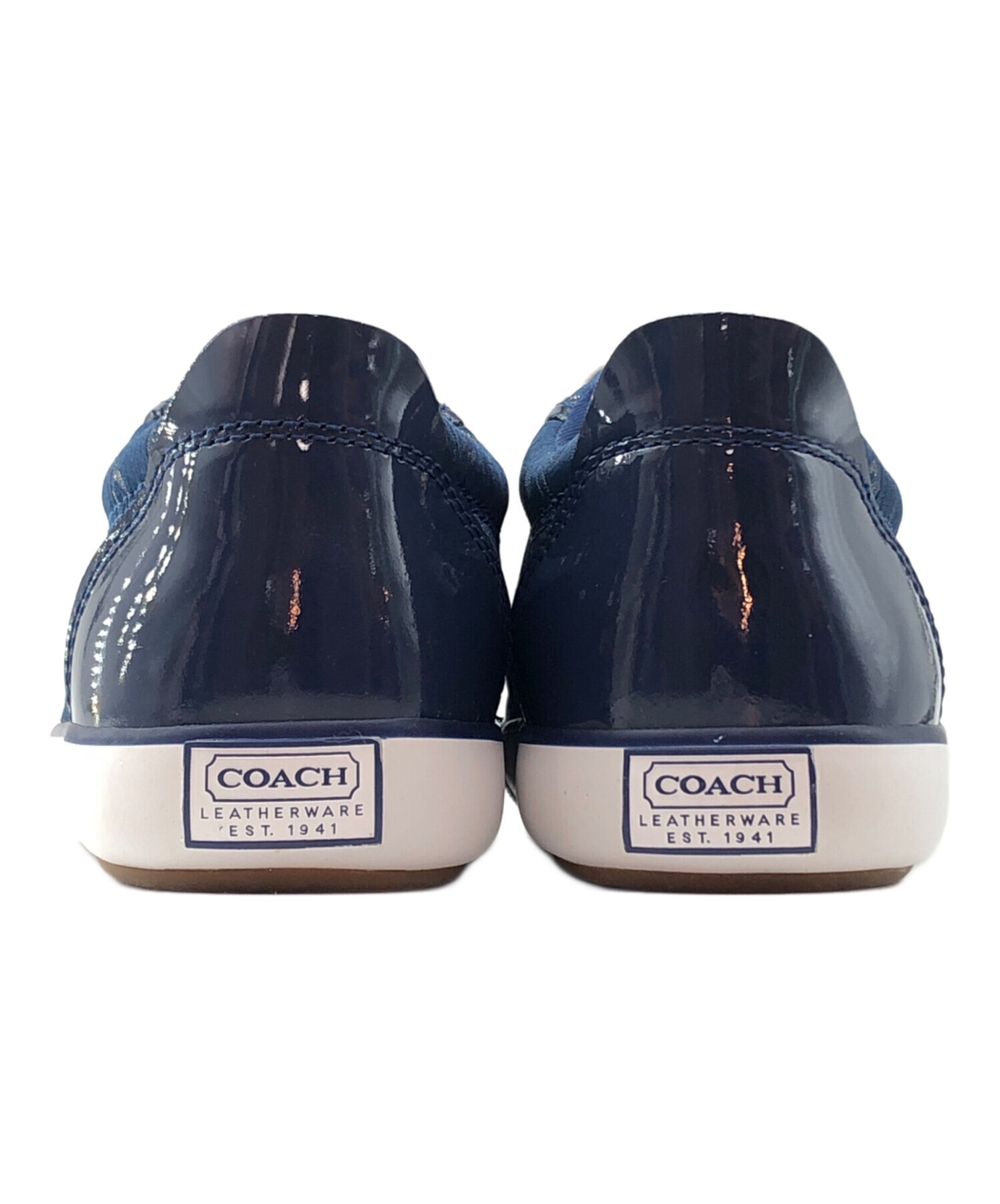 中古・古着通販】COACH (コーチ) キャンバススニーカー ブルー サイズ