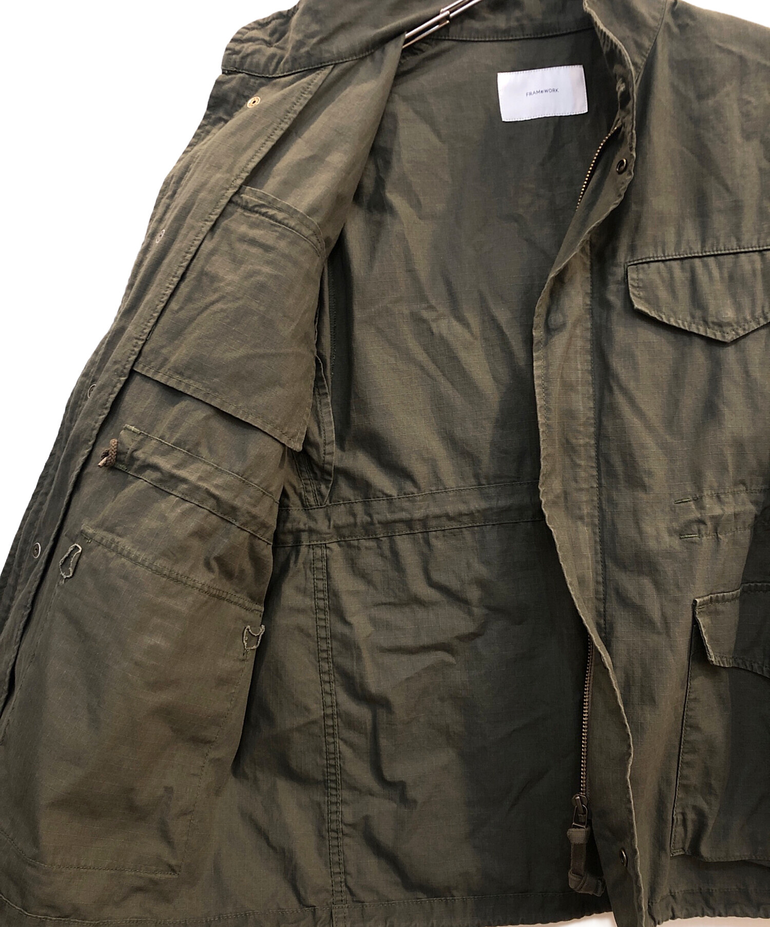 フレームワーク　リップストップミリタリーブルゾン リップストップミリタリーブルゾン（ミリタリージャケット