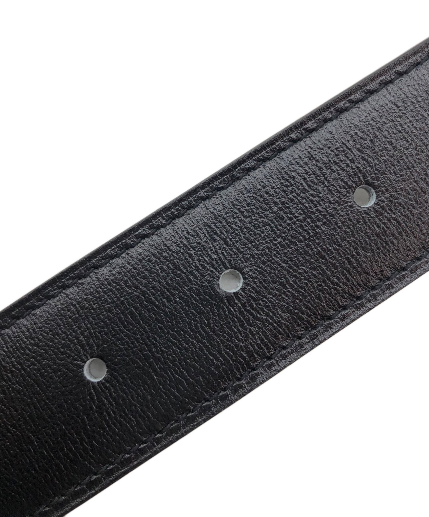 中古・古着通販】HERMES (エルメス) レザーベルト ブラック サイズ