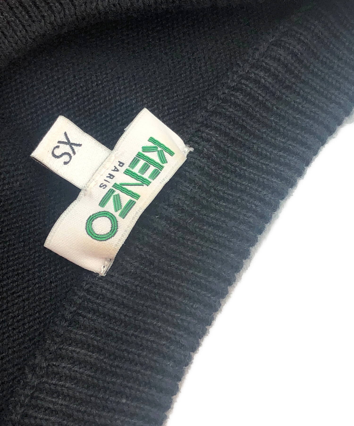 中古・古着通販】KENZO (ケンゾー) 長袖ワンピース ブラック サイズ:XS