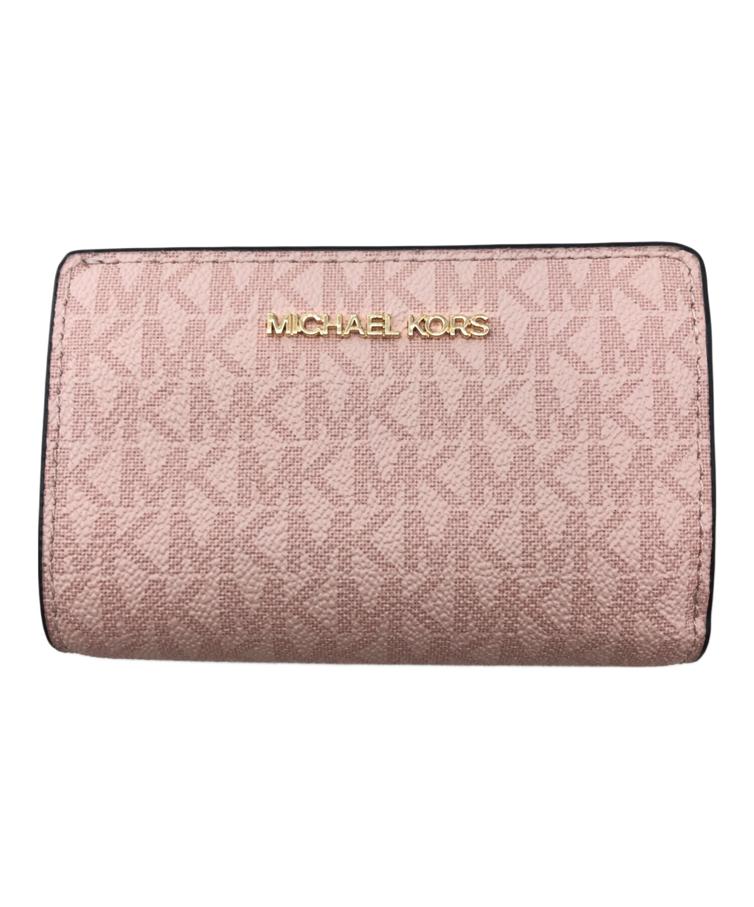 中古・古着通販】MICHAEL KORS (マイケル・コース) 2つ折り財布 ピンク