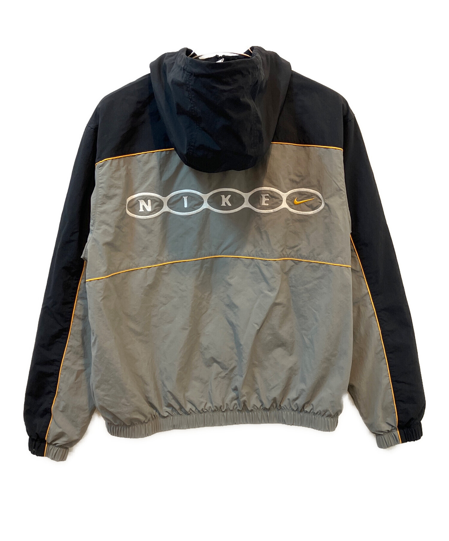 中古・古着通販】NIKE (ナイキ) フーデッドジャケット グレー×ブラック