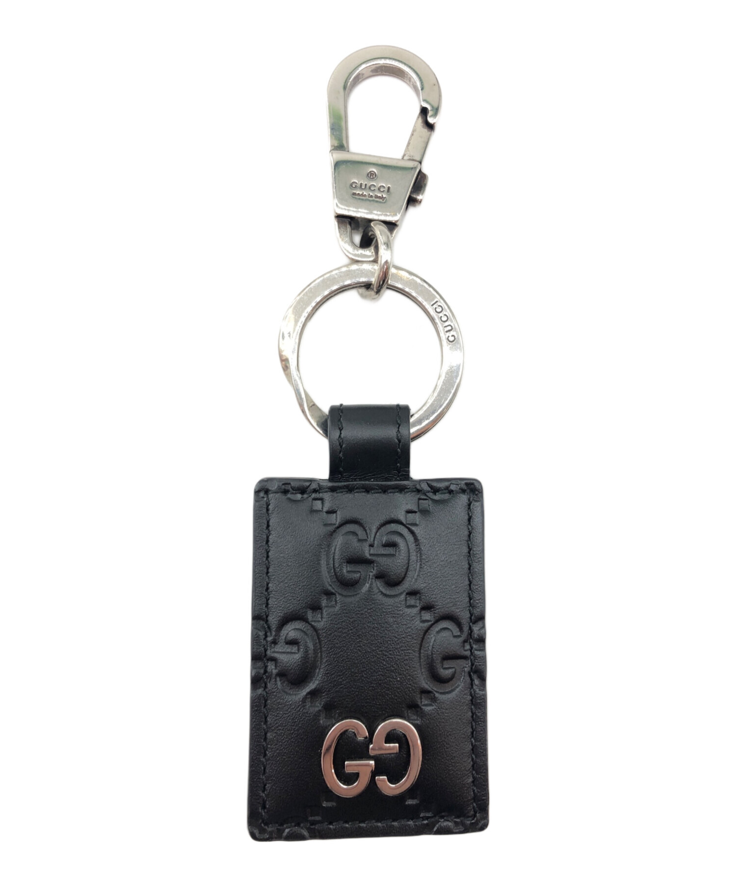 1-1645【未使用品】グッチ キーリング ブラック 中古・古着通販】GUCCI (グッチ) チャーム ブラック｜ブランド・古着