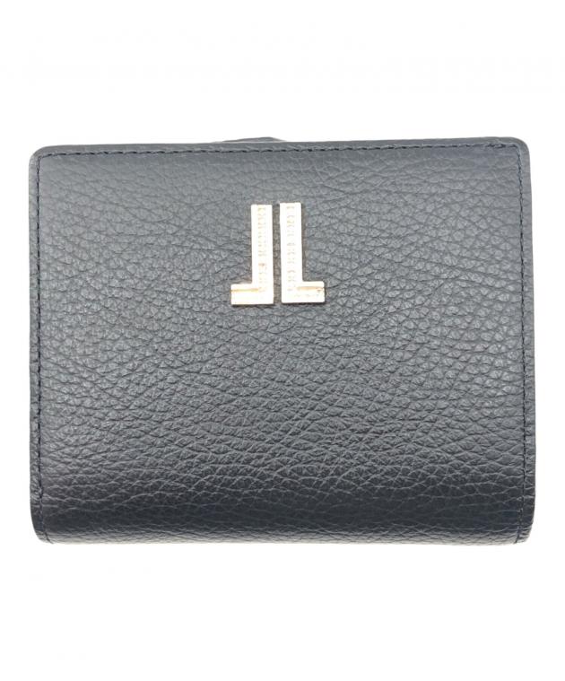 LANVIN 二つ折り財布 ブラック　一度使用品 中古・古着通販】LANVIN (ランバン) 2つ折り財布 ブラック｜ブランド