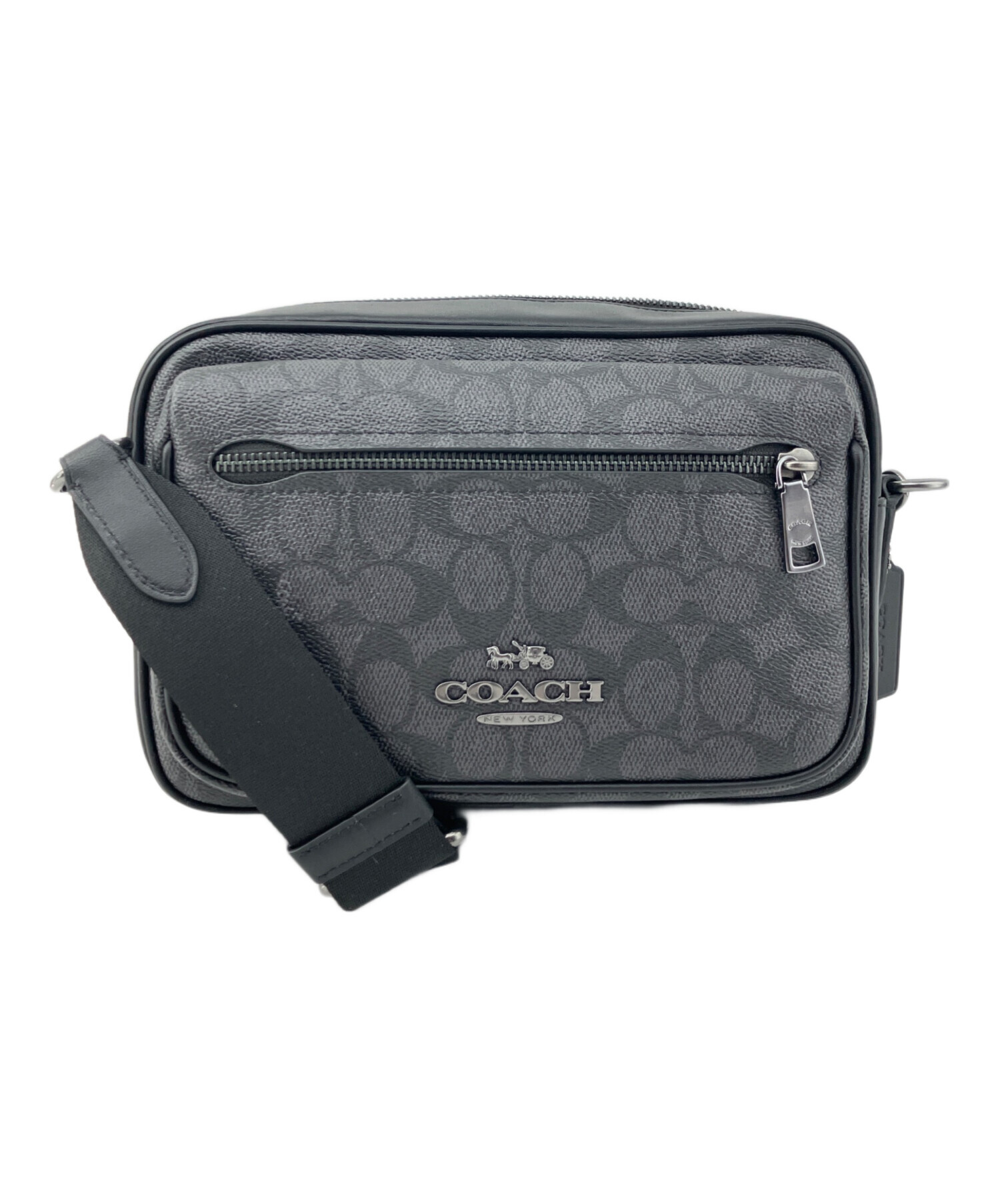 中古・古着通販】COACH (コーチ) エリアス クロスボディ チャコール 