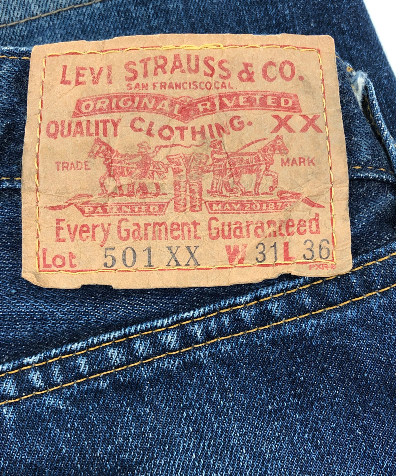 中古・古着通販】LEVI'S (リーバイス) デニムパンツ 復刻 501XX USA製