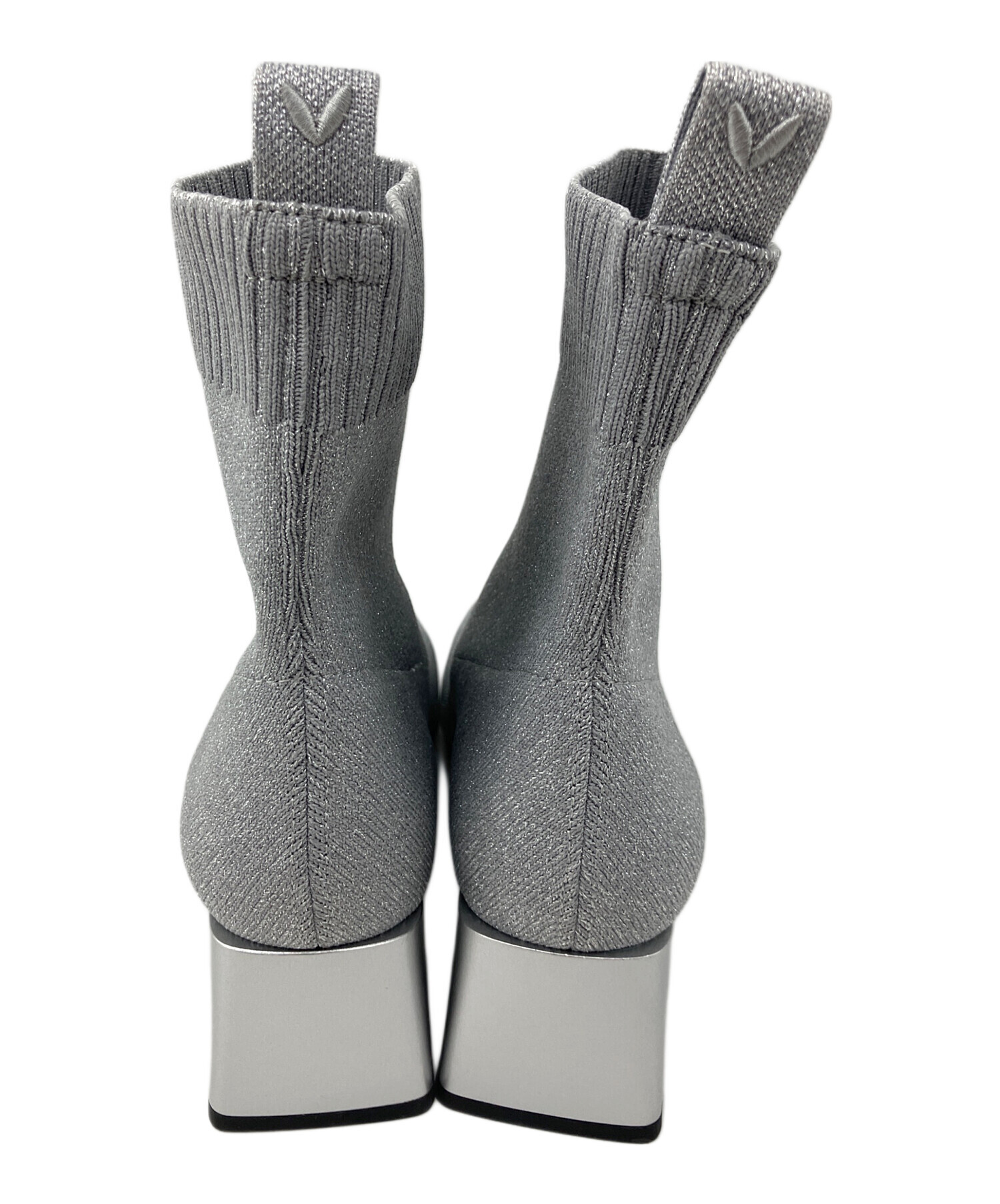 中古・古着通販】VIVAIA (ビバイア) ヒールブーツ グレー サイズ:37