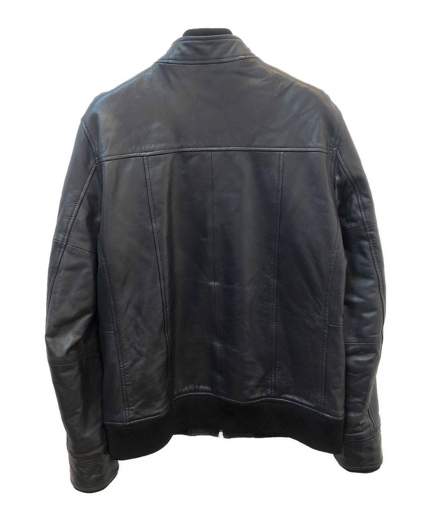 中古・古着通販】AKM (エーケーエム) レザージャケット ブラック 