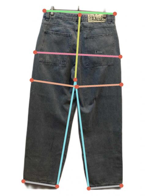 中古・古着通販】Dime (ダイム) デニムパンツ スカイブルー サイズ:L