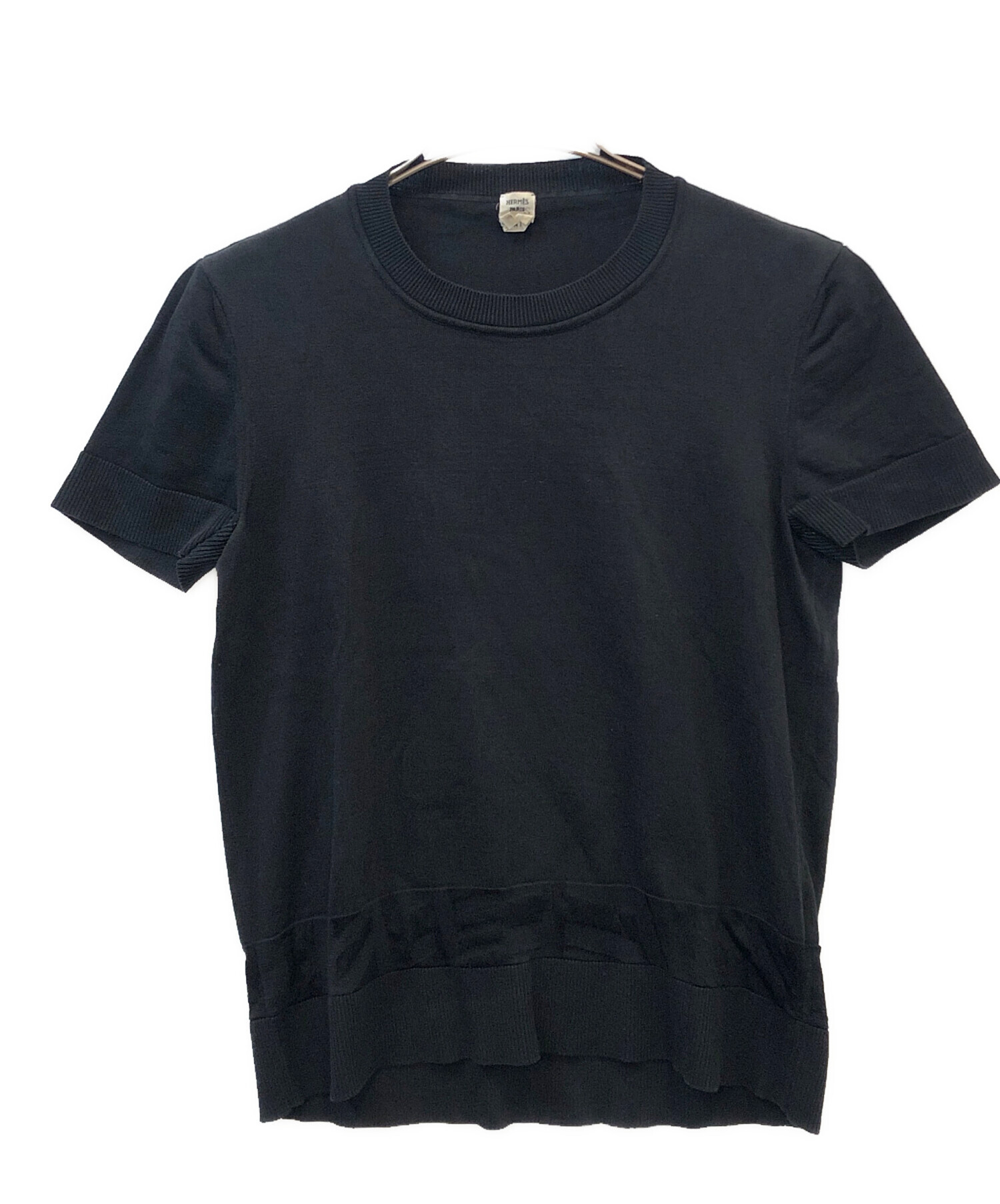 中古・古着通販】HERMES (エルメス) 薄手ニット ブラック サイズ:34 
