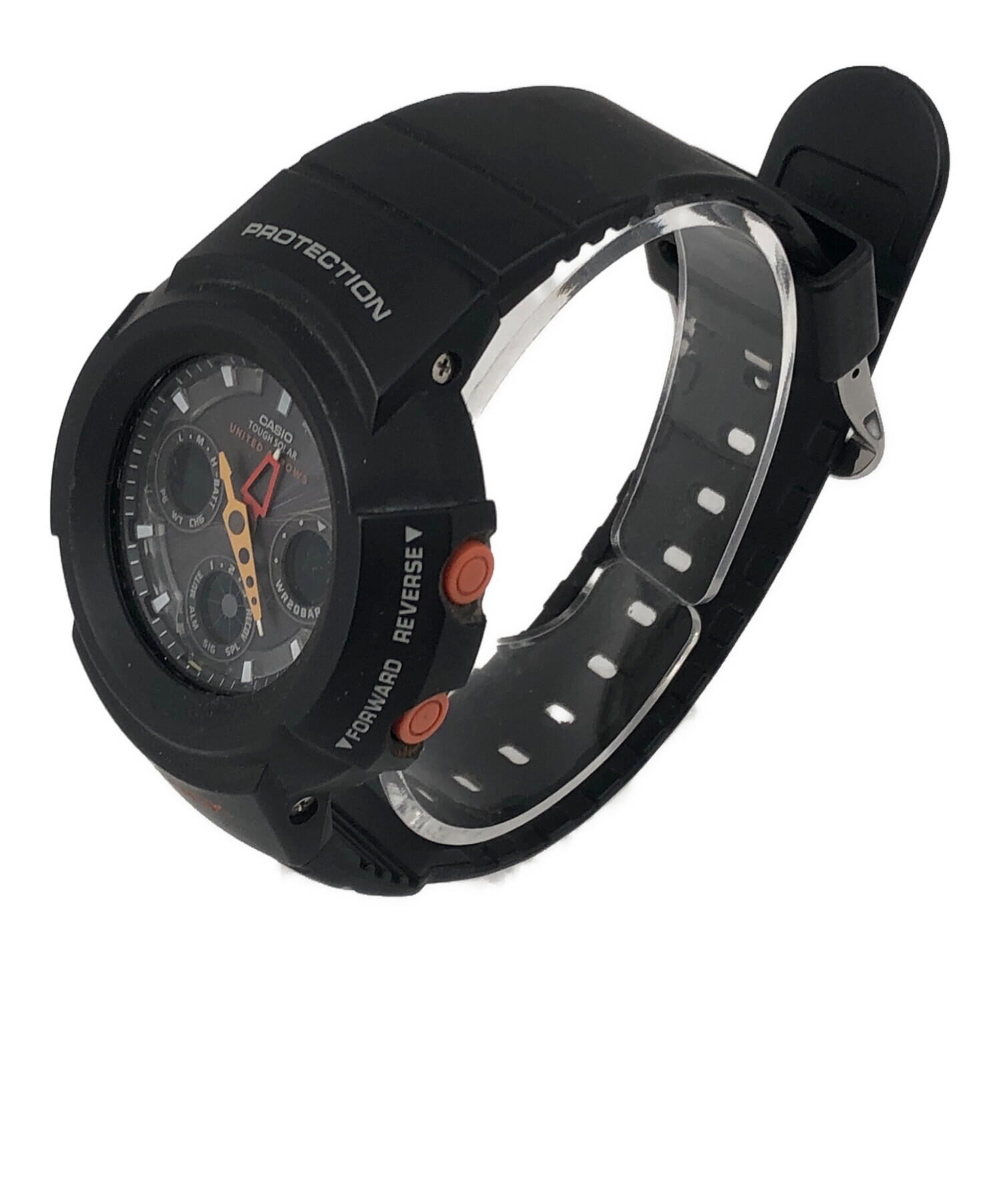 初代 箱付 CASIO G-SHOCK AW-500 デジアナ ブラック 日本製 カシオ G 