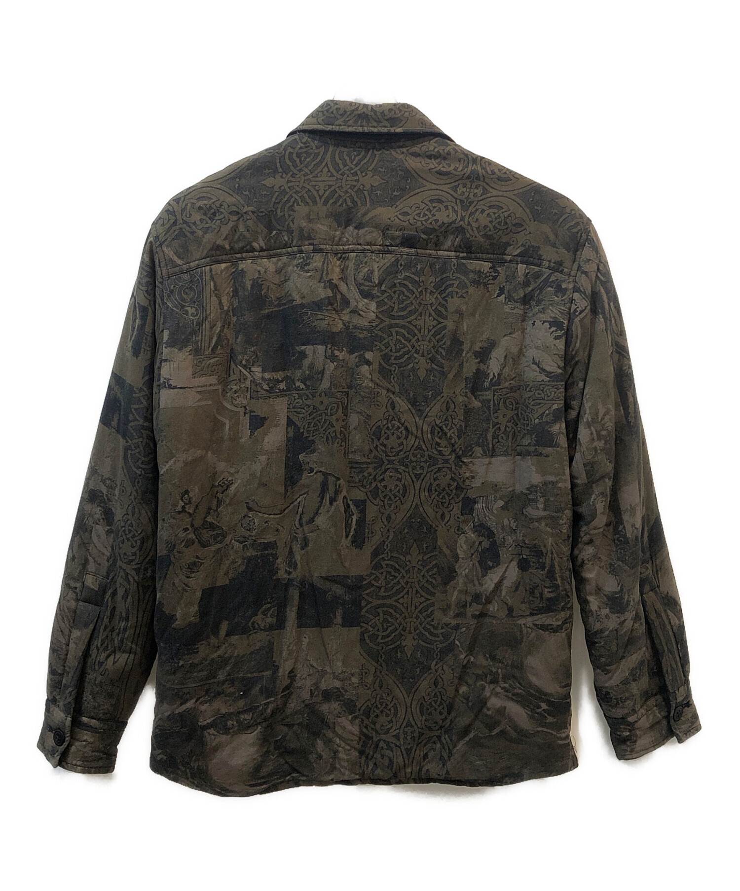 DIESEL ブラック カモフラージュ ジャケット DIESEL (ディーゼル) カモフラ柄 バックロゴ ジッパー付きポケット