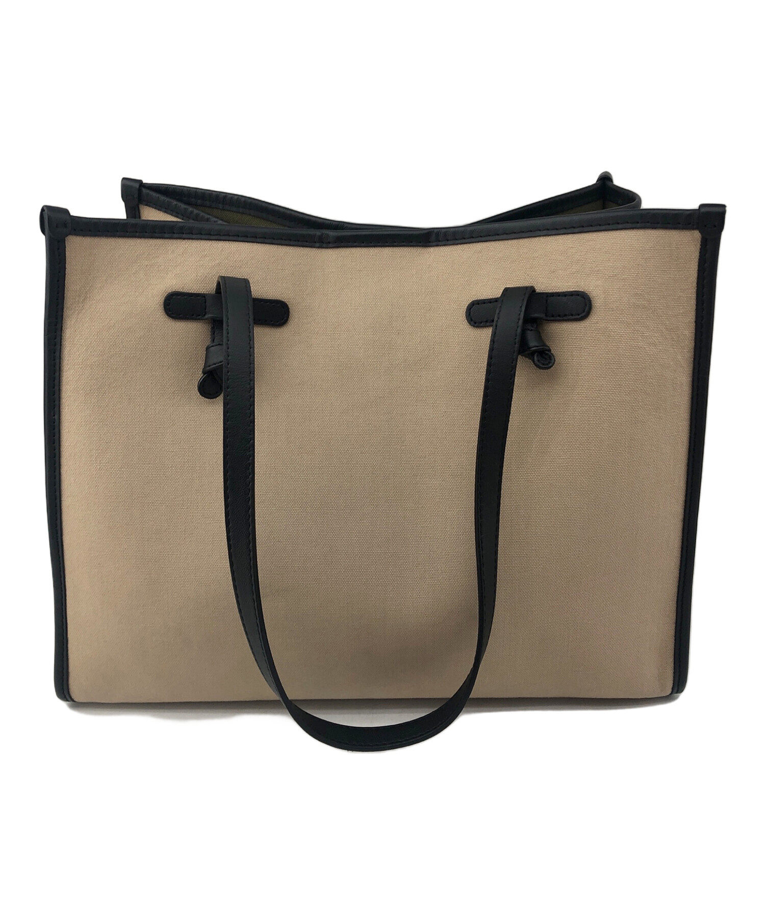 SALE‼️GIANNI CHIARINI トートバッグ ベージュ/ブラック 中古・古着通販】GIANNI CHIARINI (ジャンニ キアリーニ) トートバッグ