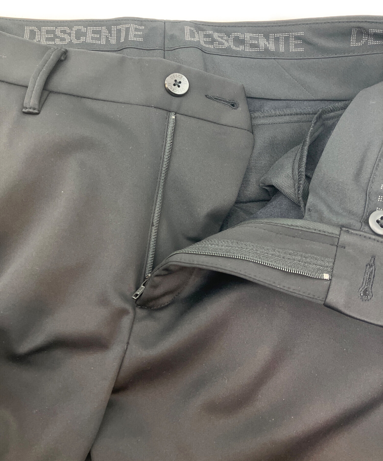 中古・古着通販】DESCENTE (デサント) ゴルフパンツ ブラック サイズ:L