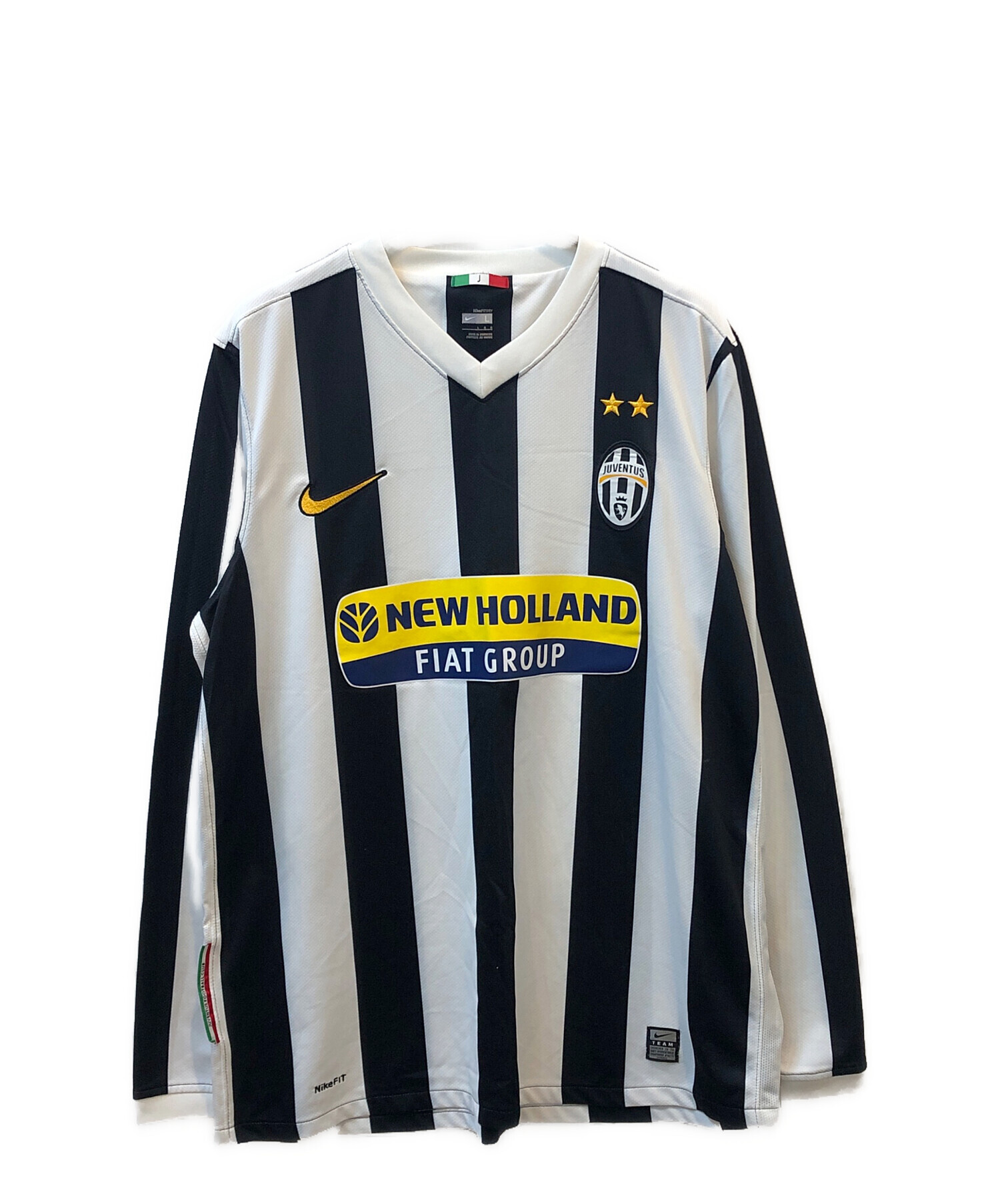 NIKEユベントス 07/08 長袖ユニフォーム XL 17 TREZEGUET 中古・古着通販】NIKE (ナイキ) ゲームシャツ ユベントス ホワイト