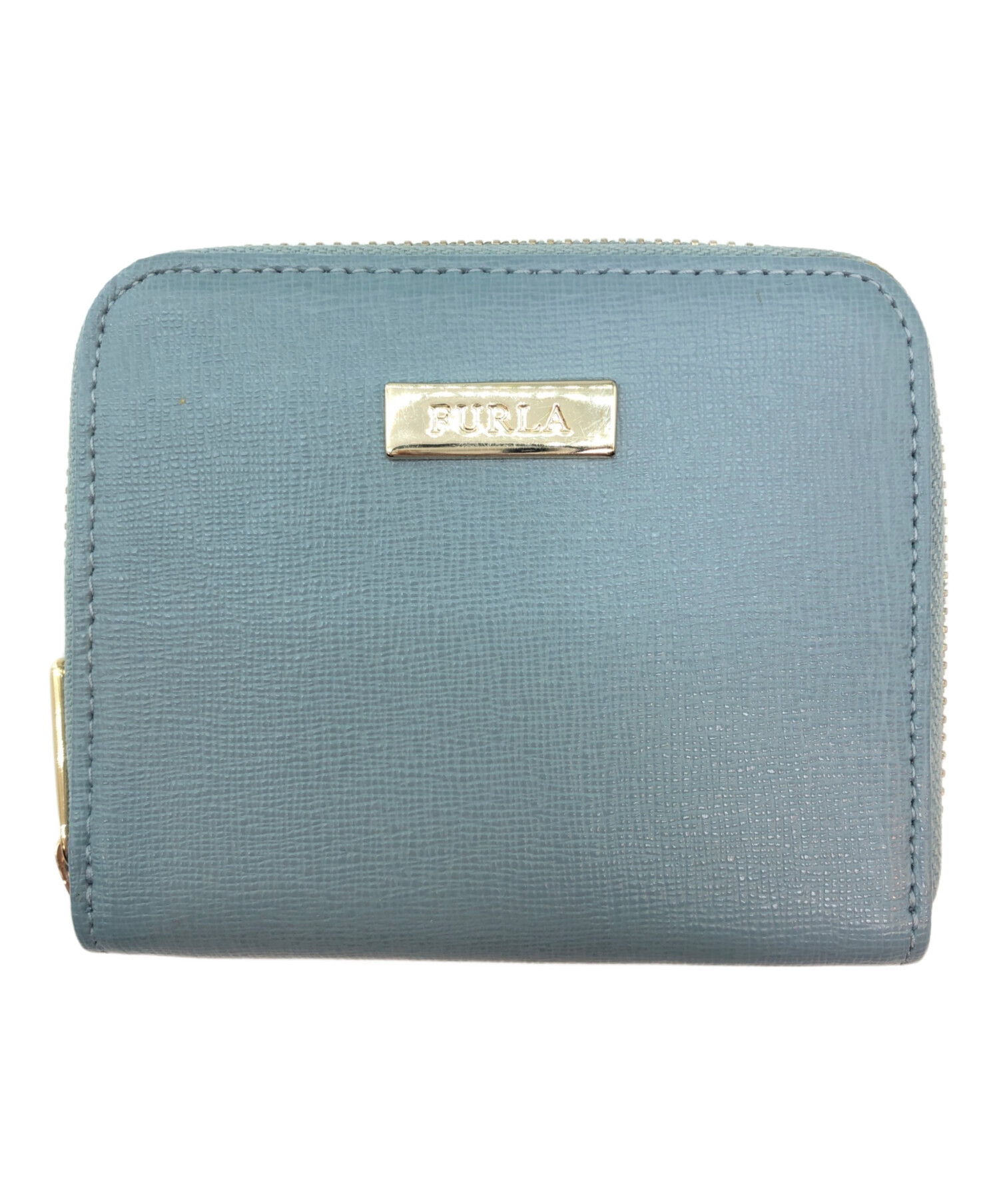 中古・古着通販】FURLA (フルラ) 2つ折り財布 スカイブルー｜ブランド 