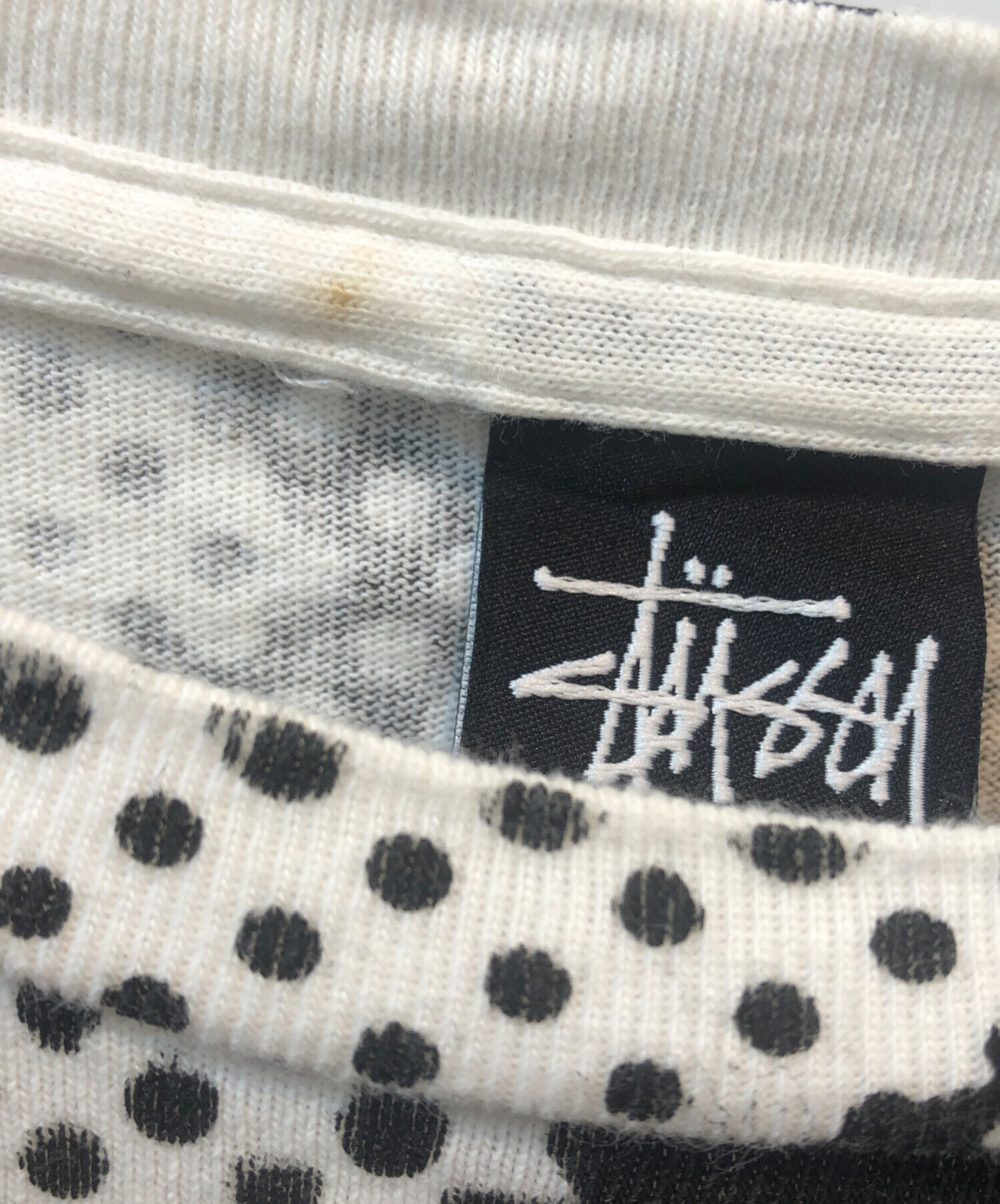 中古・古着通販】stussy (ステューシー) 半袖Tシャツ ドット柄