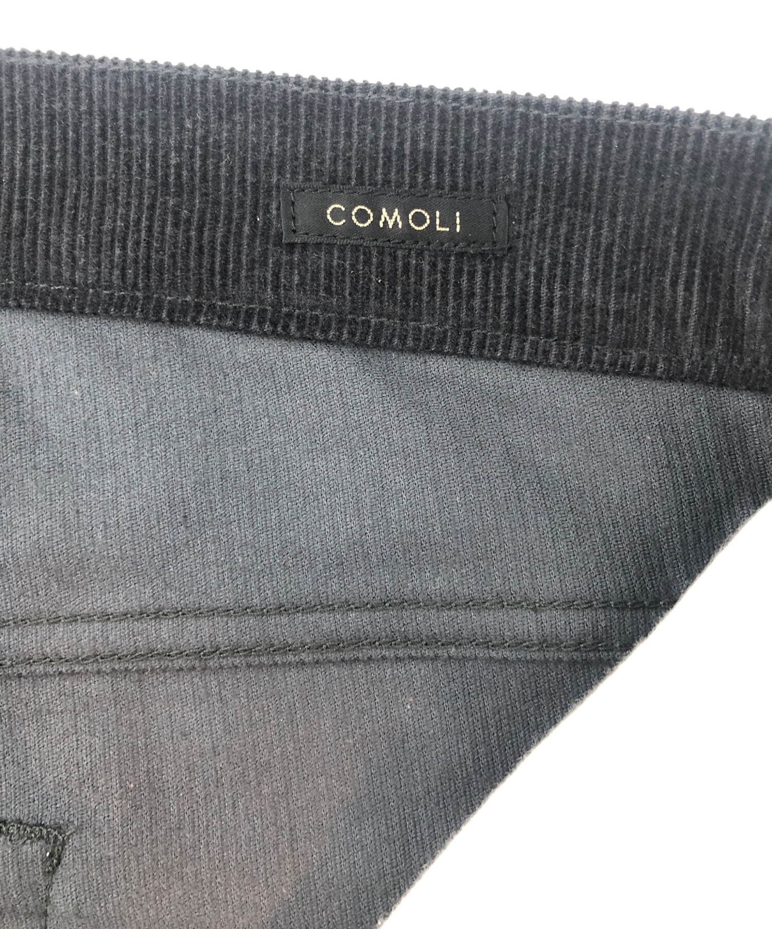 コモリ 21AW U03-03010 コーデュロイロングパンツ メンズ 3 中古・古着通販】COMOLI (コモリ) コーデュロイパンツ ブラック サイズ
