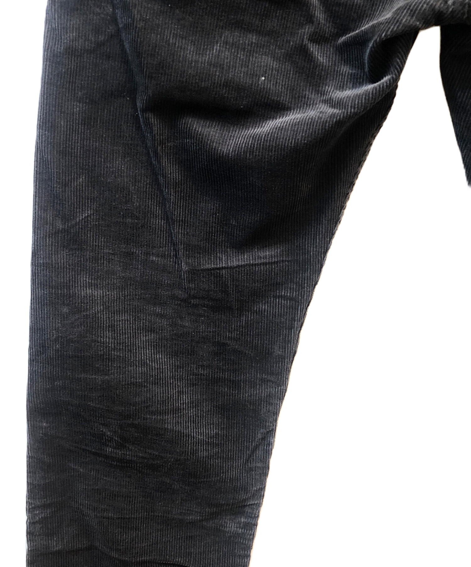 コモリ 21AW U03-03010 コーデュロイロングパンツ メンズ 3 中古・古着通販】COMOLI (コモリ) コーデュロイパンツ ブラック サイズ