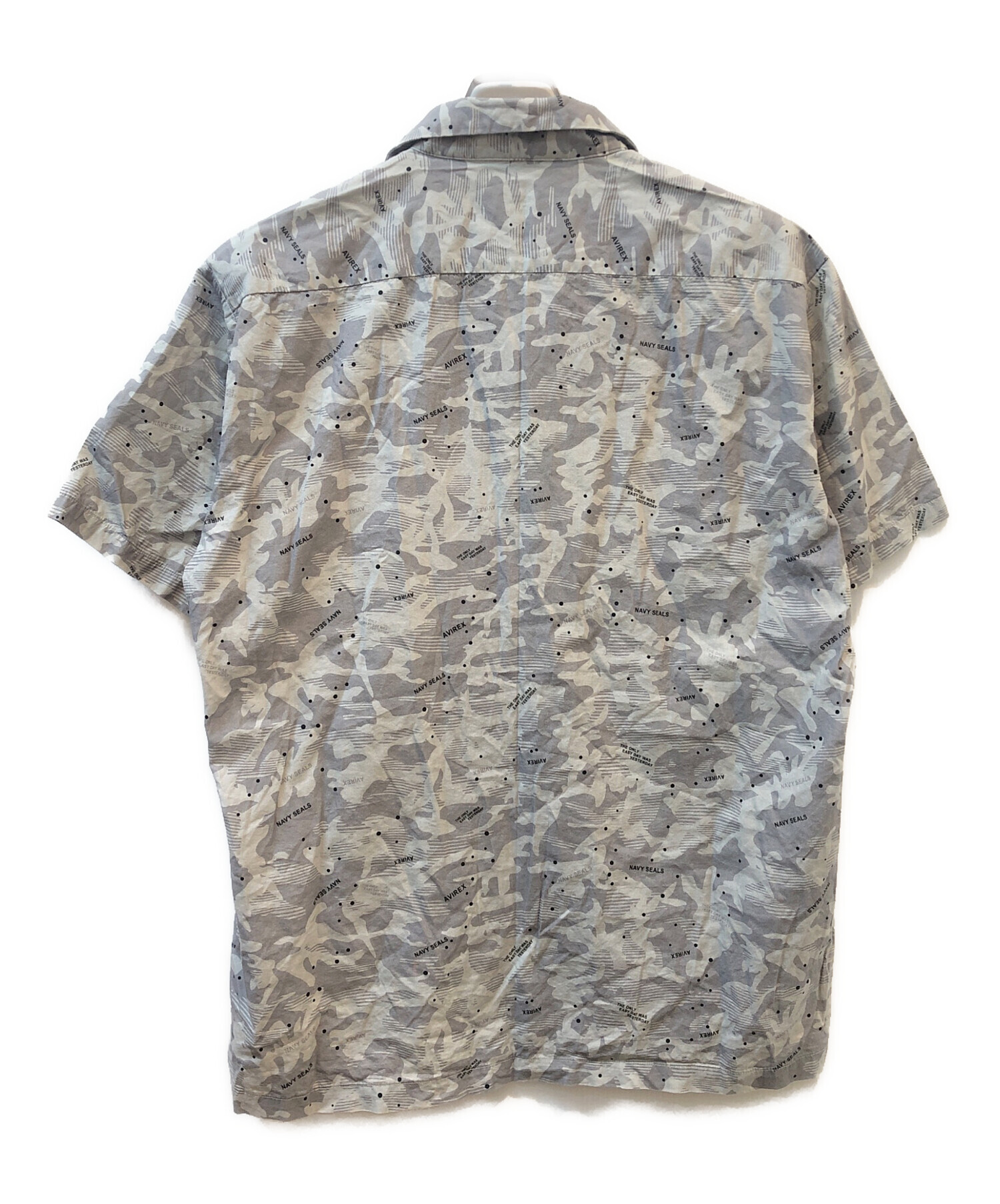 中古・古着通販】AVIREX (アヴィレックス) 半袖シャツ グレー サイズ
