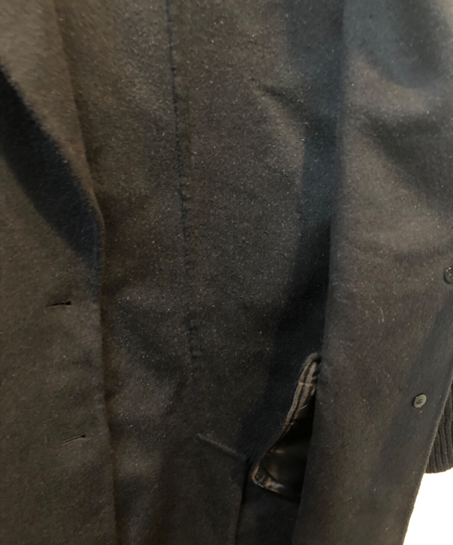 中古・古着通販】PRADA (プラダ) ウールコート ブラック サイズ:40