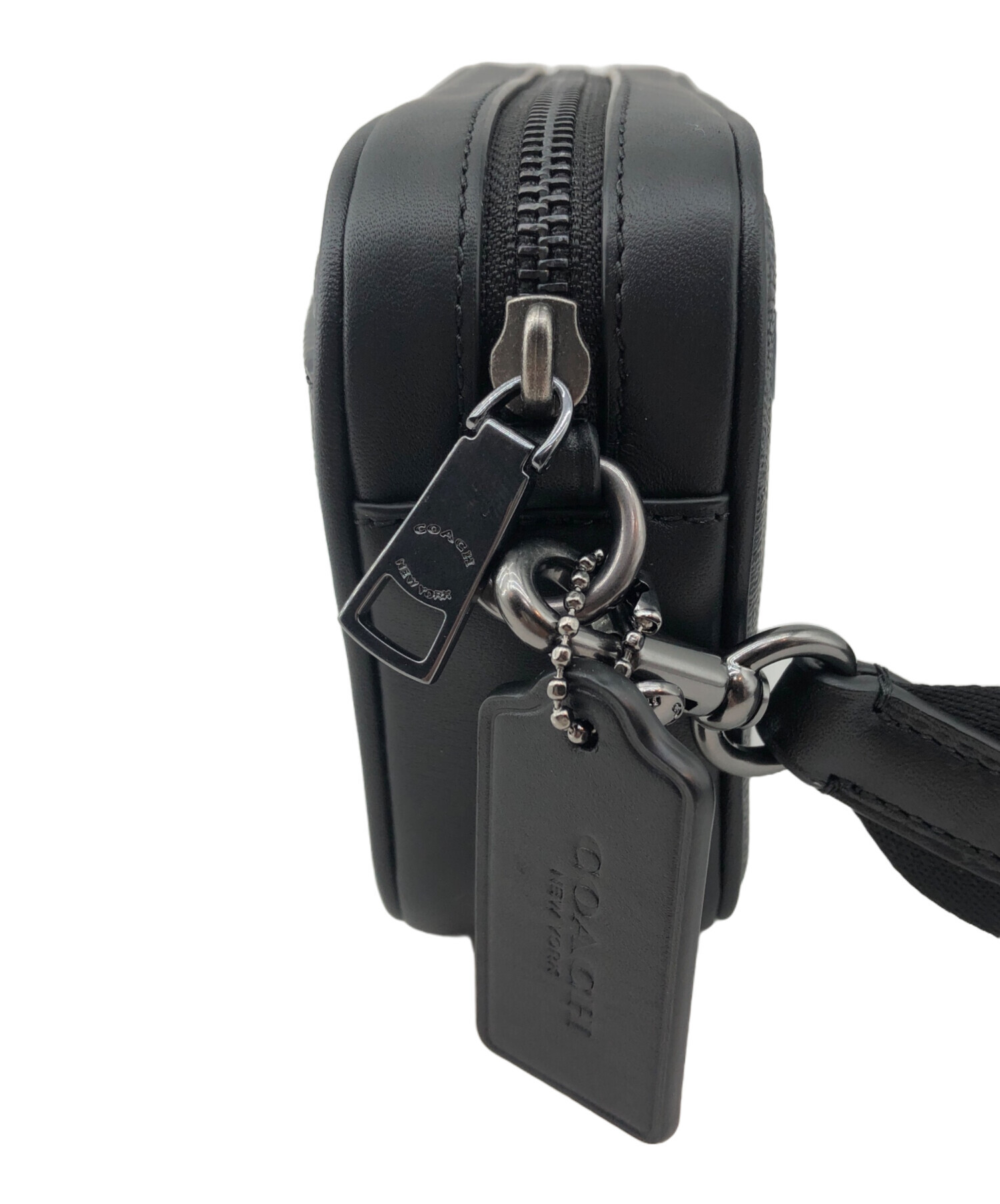COACH コーチ ショルダーバッグ - 黒(総柄) 【古着】【中古】 中古・古着通販】COACH (コーチ) クロスボディ・ブロックド