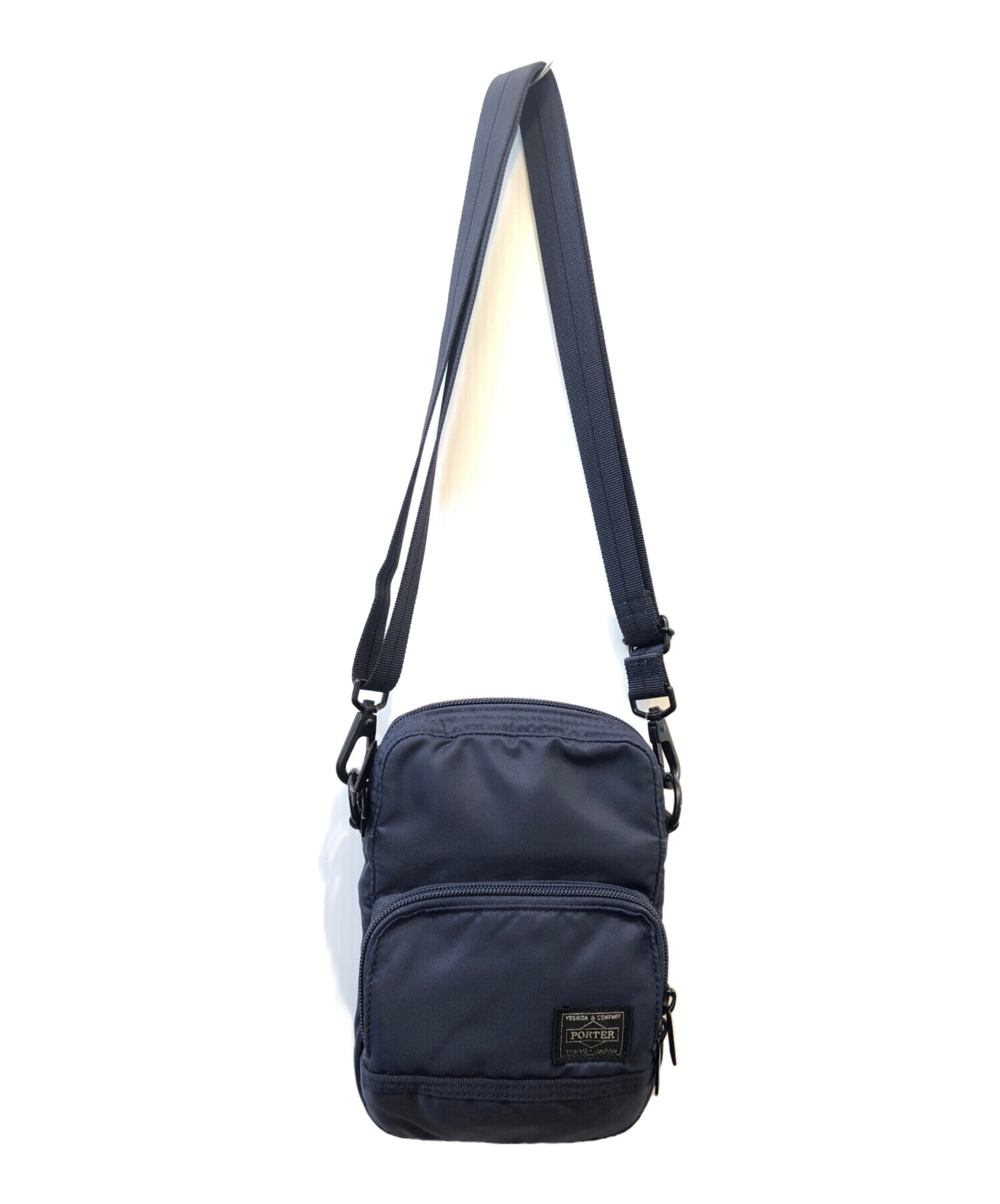 中古・古着通販】PORTER (ポーター) ショルダーポーチ FLASH ネイビー