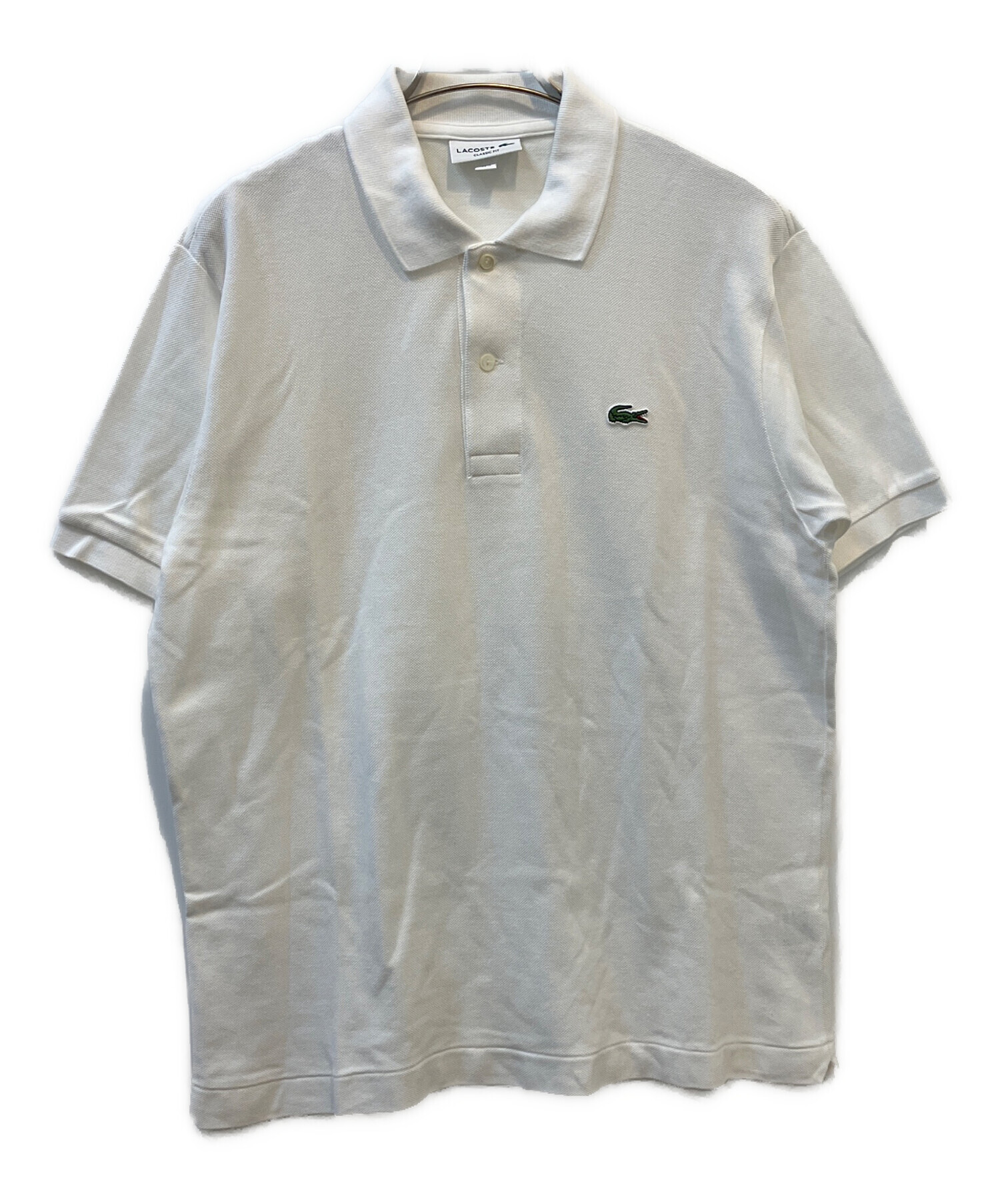 中古・古着通販】LACOSTE (ラコステ) ポロシャツ ホワイト サイズ:M