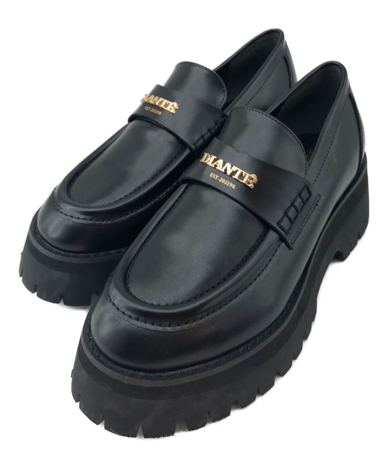 最終値下げ❗DIANTE ディアンテローファー 中古・古着通販】DIANTE (ディアンテ) 厚底ローファー ブラック サイズ