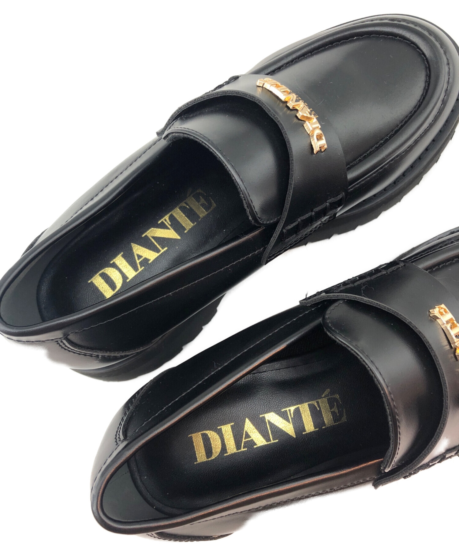 中古・古着通販】DIANTE (ディアンテ) 厚底ローファー ブラック サイズ