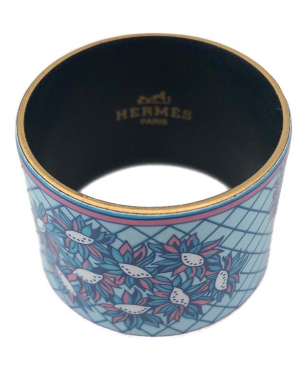 エルメスHERMES スカーフリング　ブルー　レア　スカーフ留　レア 中古・古着通販】HERMES (エルメス) スカーフリング ブルー｜ブランド