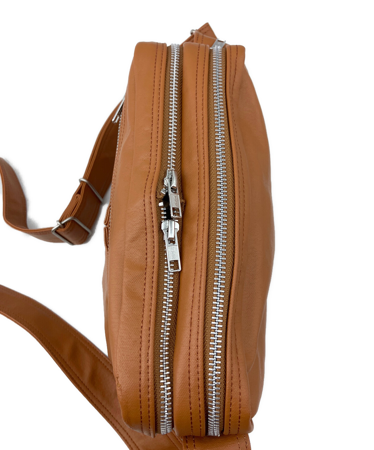 中古・古着通販】PORTER (ポーター) レザーショルダーバッグ ブラウン