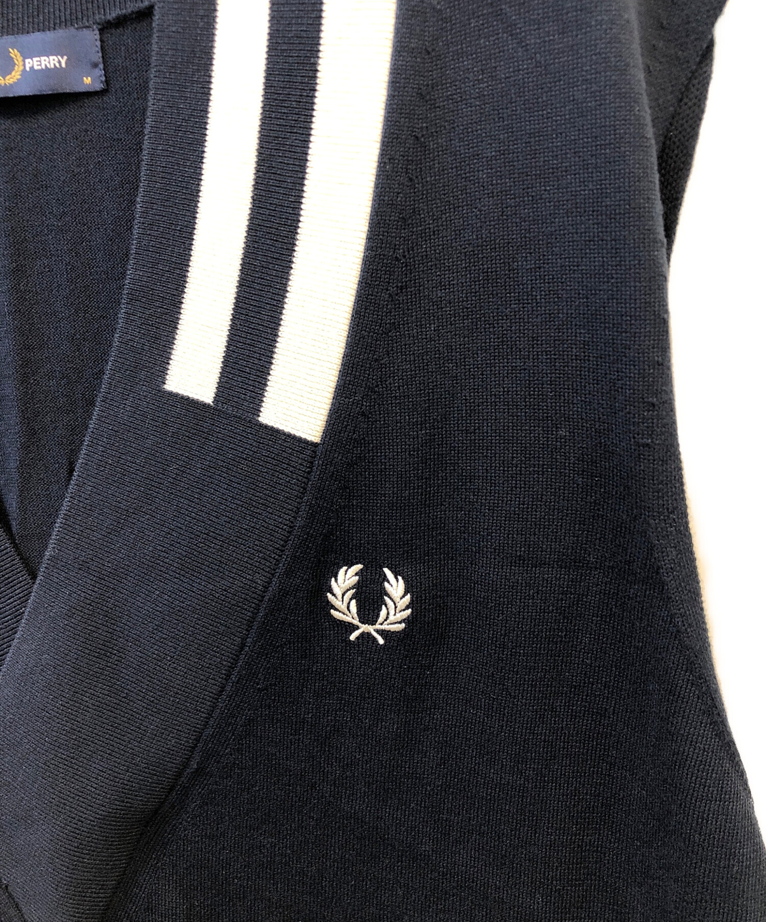 中古・古着通販】FRED PERRY (フレッドペリー) ベスト ネイビー
