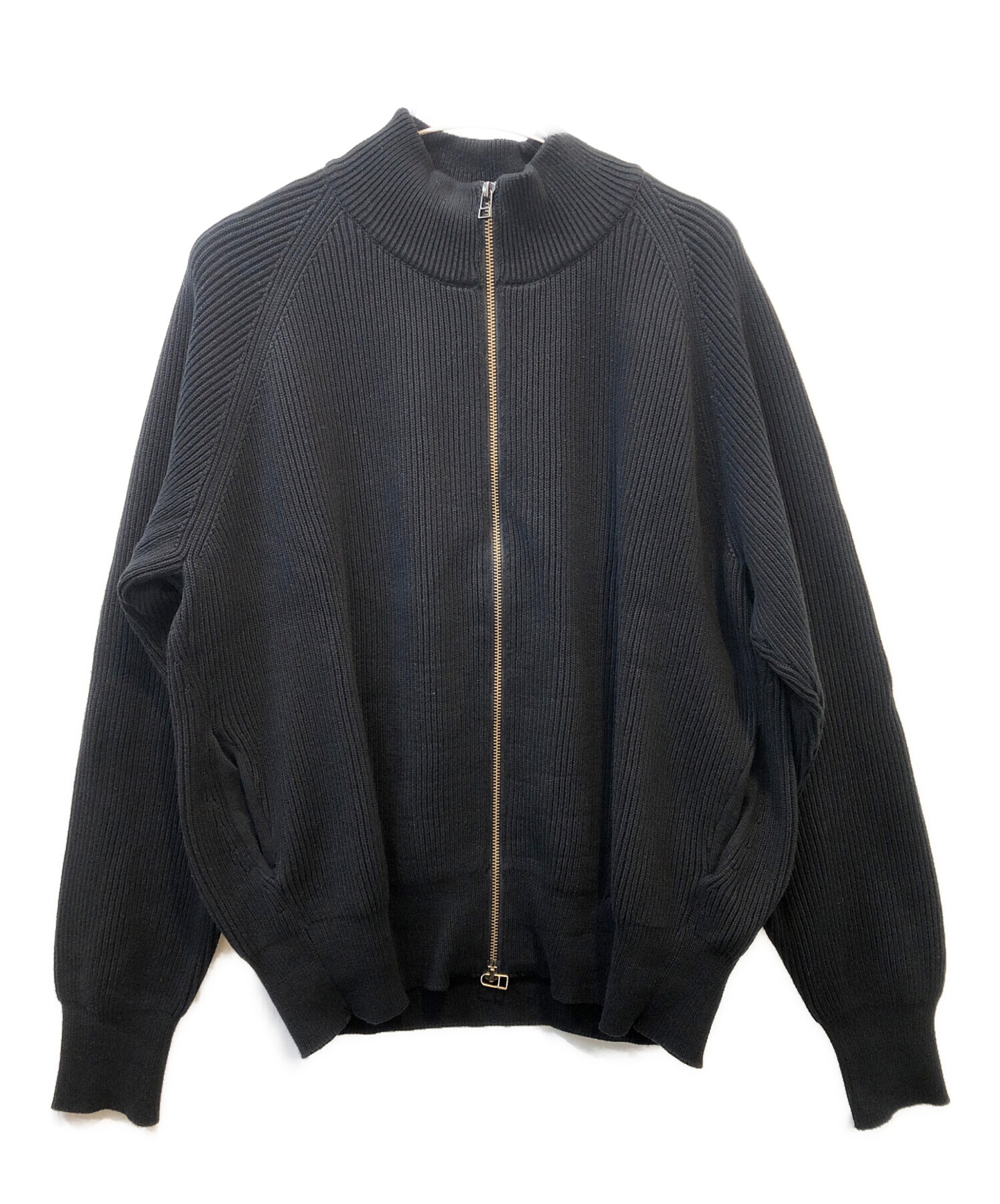 中古・古着通販】crepuscule (クレプスキュール) 薄手ニット ブラック 