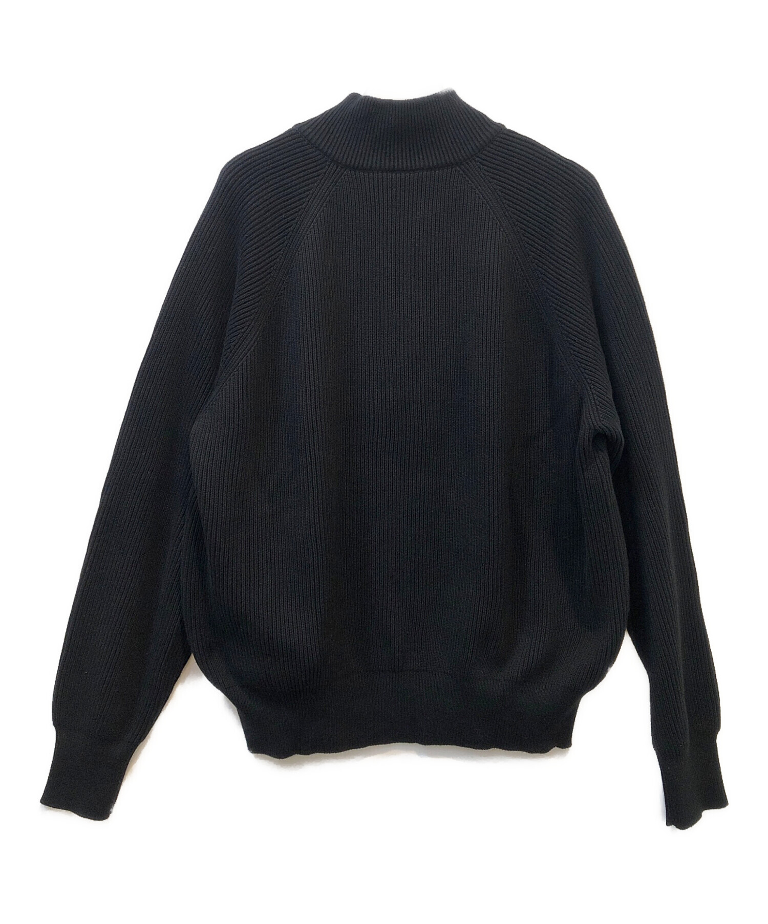 中古・古着通販】crepuscule (クレプスキュール) 薄手ニット ブラック 