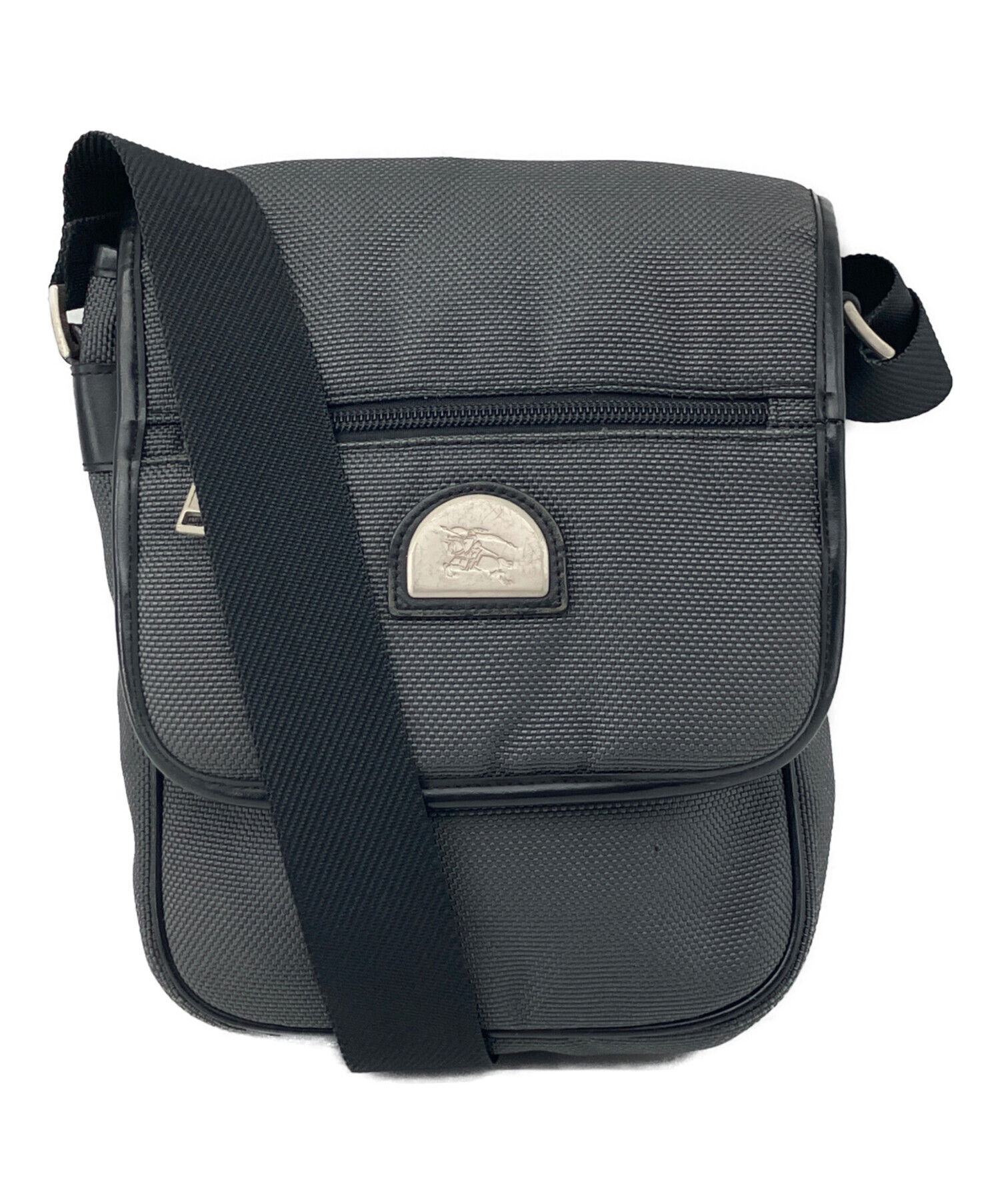 【美品】バーバリーショルダーバッグ 中古・古着通販】BURBERRY (バーバリー) ショルダーバッグ グレー