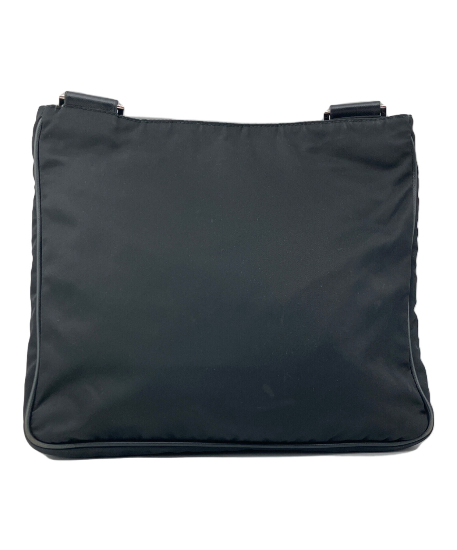 【ジャンク品】PRADA ナイロン ショルダーバッグ ブラック 中古・古着通販】PRADA (プラダ) ナイロンショルダーバッグ ブラック