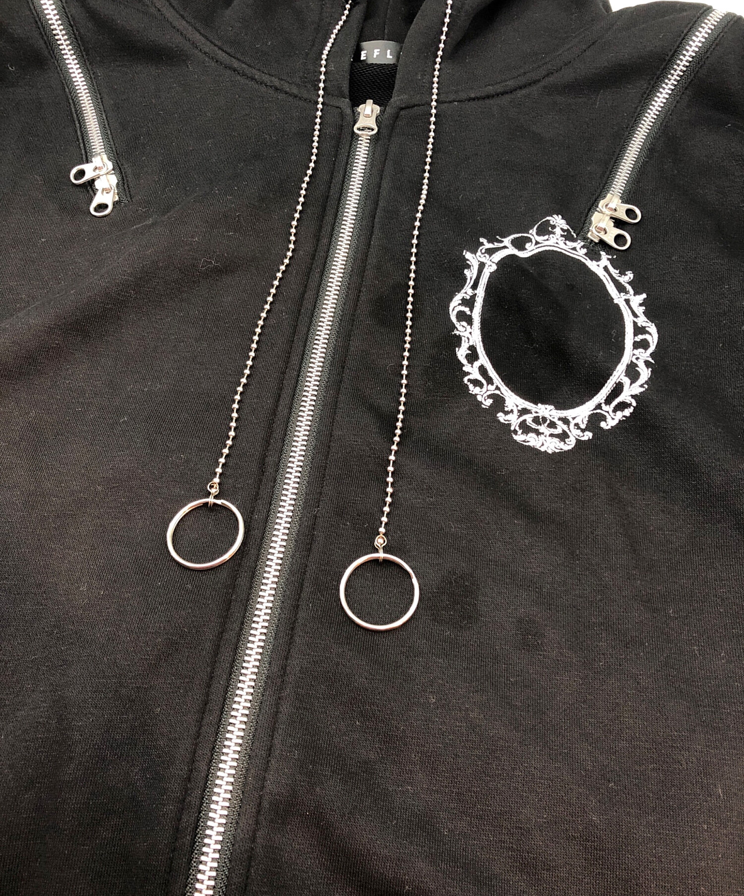 中古・古着通販】REFLEM (レフレム) ジップパーカー ブラック サイズ
