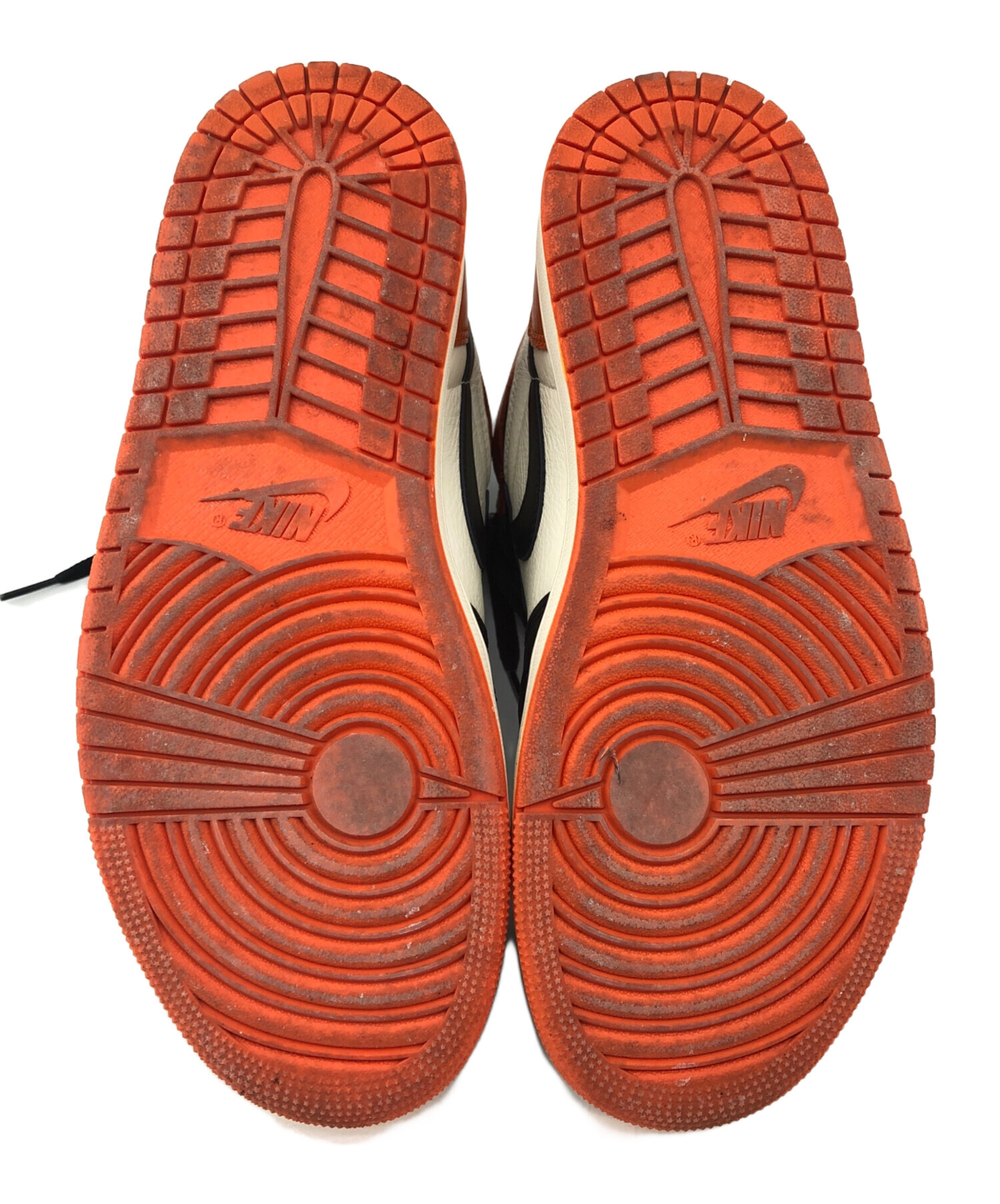 ビンテージデットストックNIKE ブラック/オレンジ スパイク ハイカット 中古・古着通販】NIKE (ナイキ) ハイカットスニーカー AIR JORDAN1