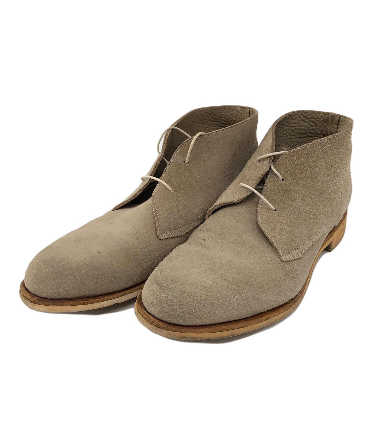 Paraboot パラブーツ ブーツ 26cm ベージュ 【古着】【中古】【送料無料】 中古・古着通販】PARABOOT (パラブーツ) チャッカーブーツ ベージュ