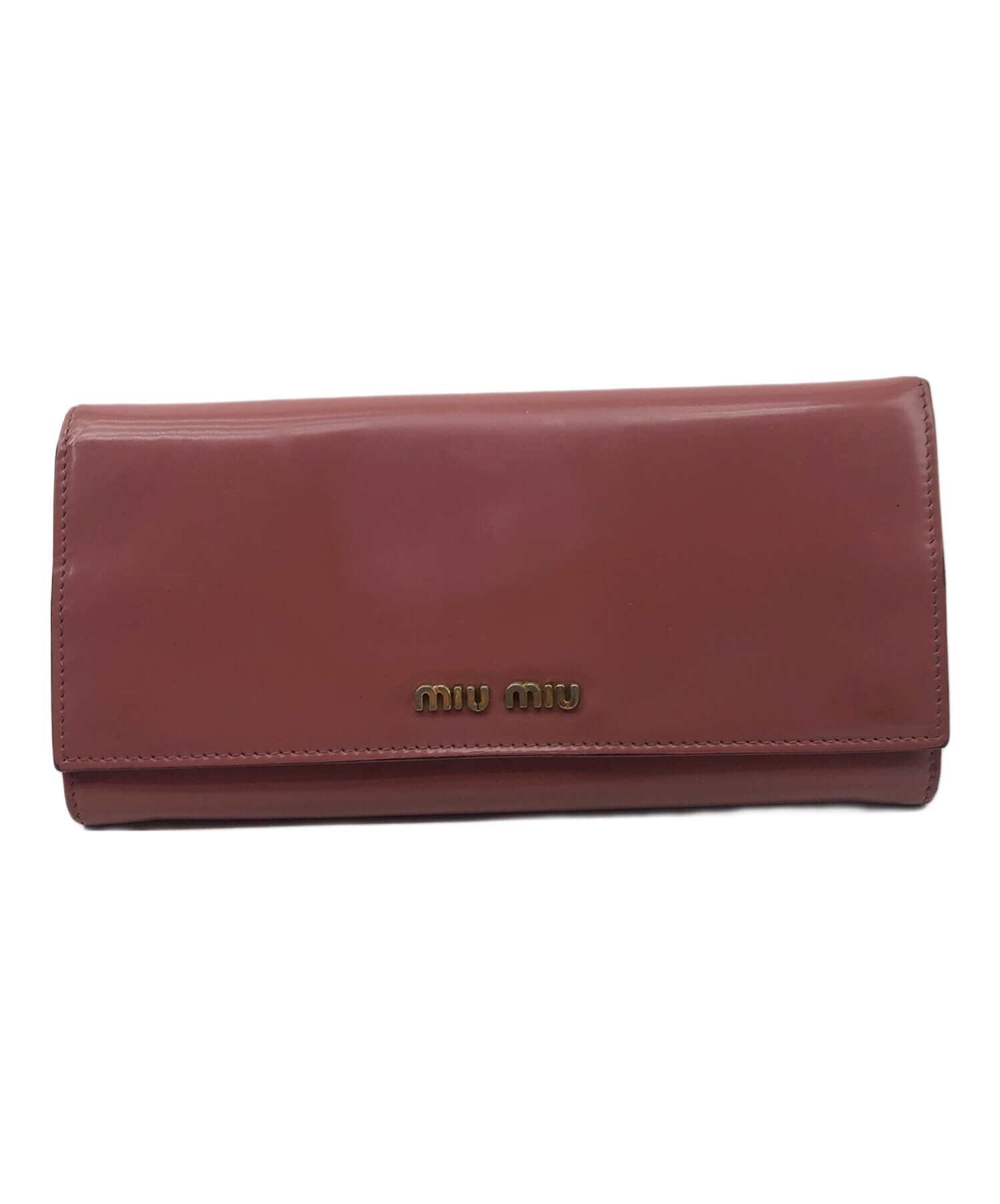 中古・古着通販】MIU MIU (ミュウミュウ) 長財布 ピンク｜ブランド