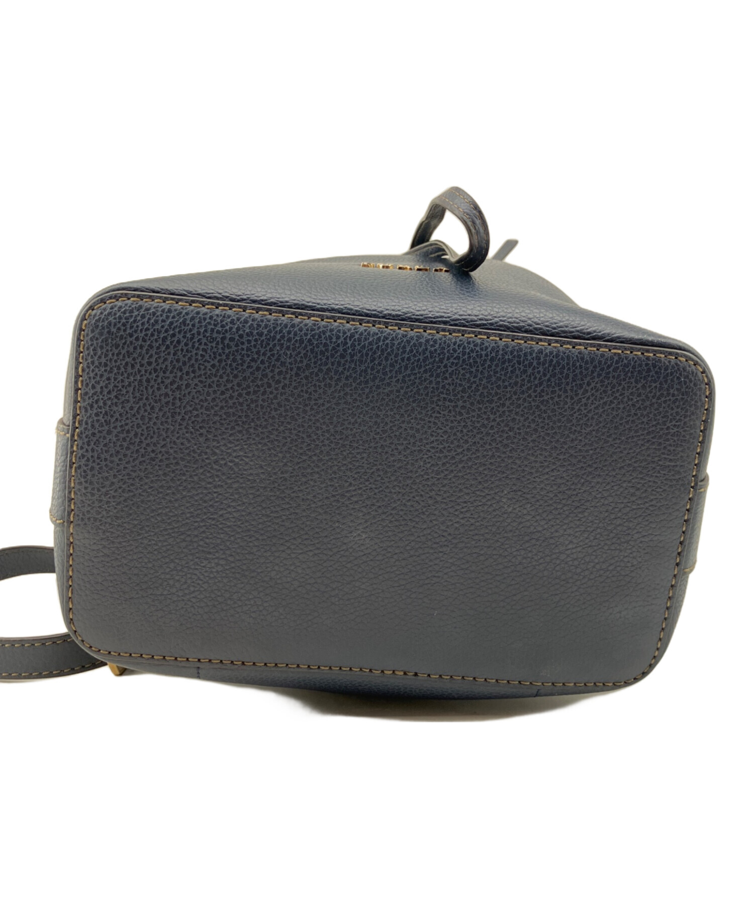 中古・古着通販】FURLA (フルラ) 巾着ショルダーバッグ ネイビー