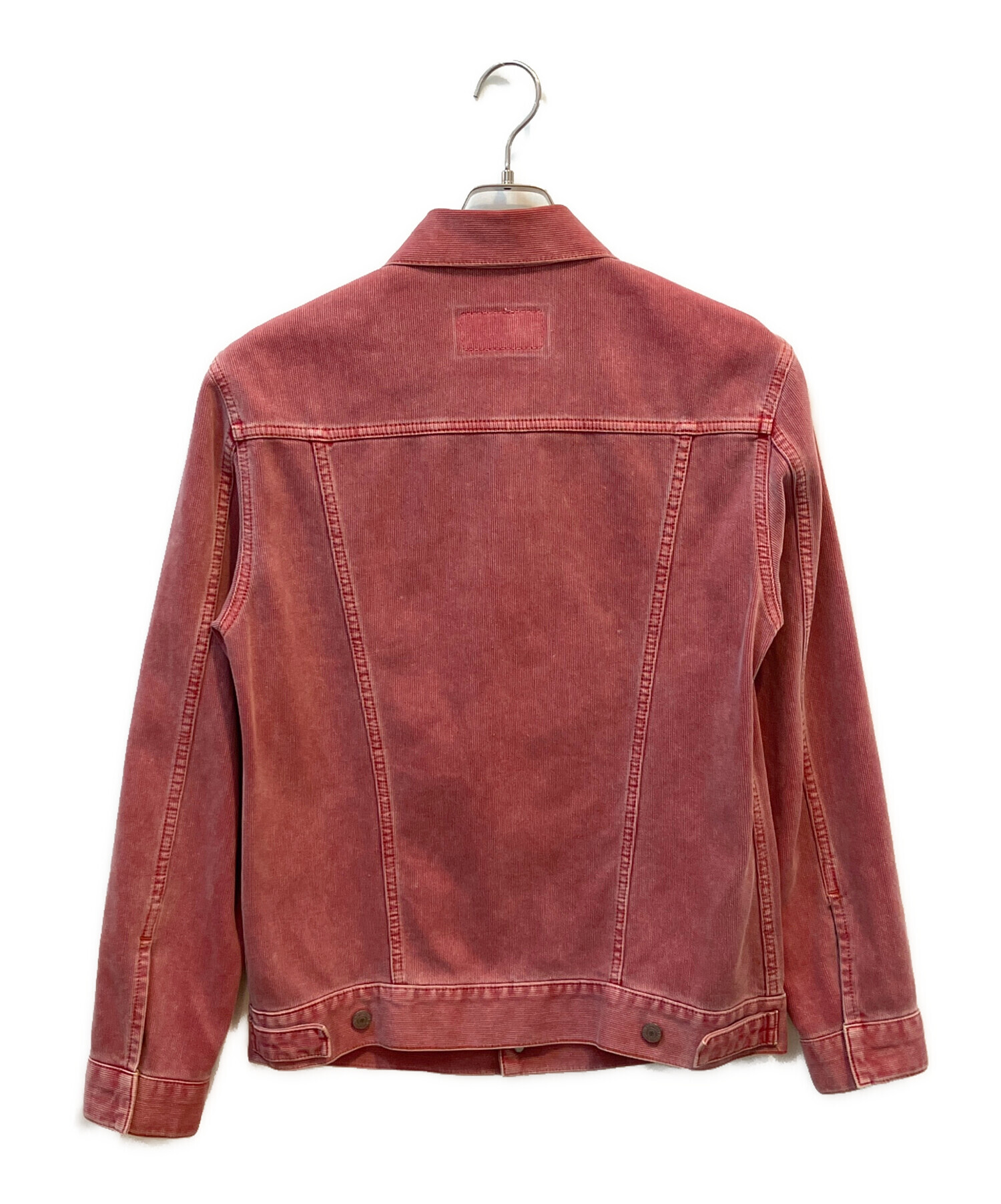 中古・古着通販】LEVI'S (リーバイス) デニムジャケット レッド サイズ
