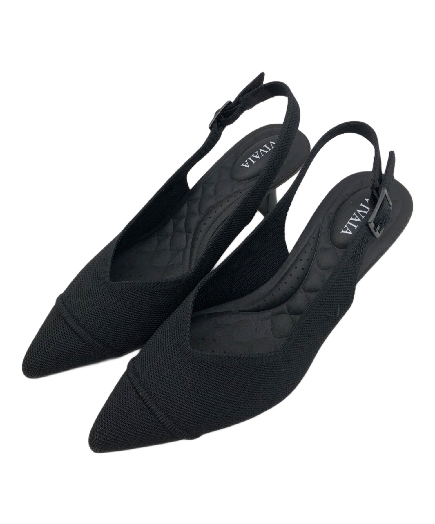 【レディース】VIVAIA ビバイア サンダル ブラック 42 27.5 未使用 中古・古着通販】VIVAIA (ビバイア) サンダル ADDISON ブラック サイズ