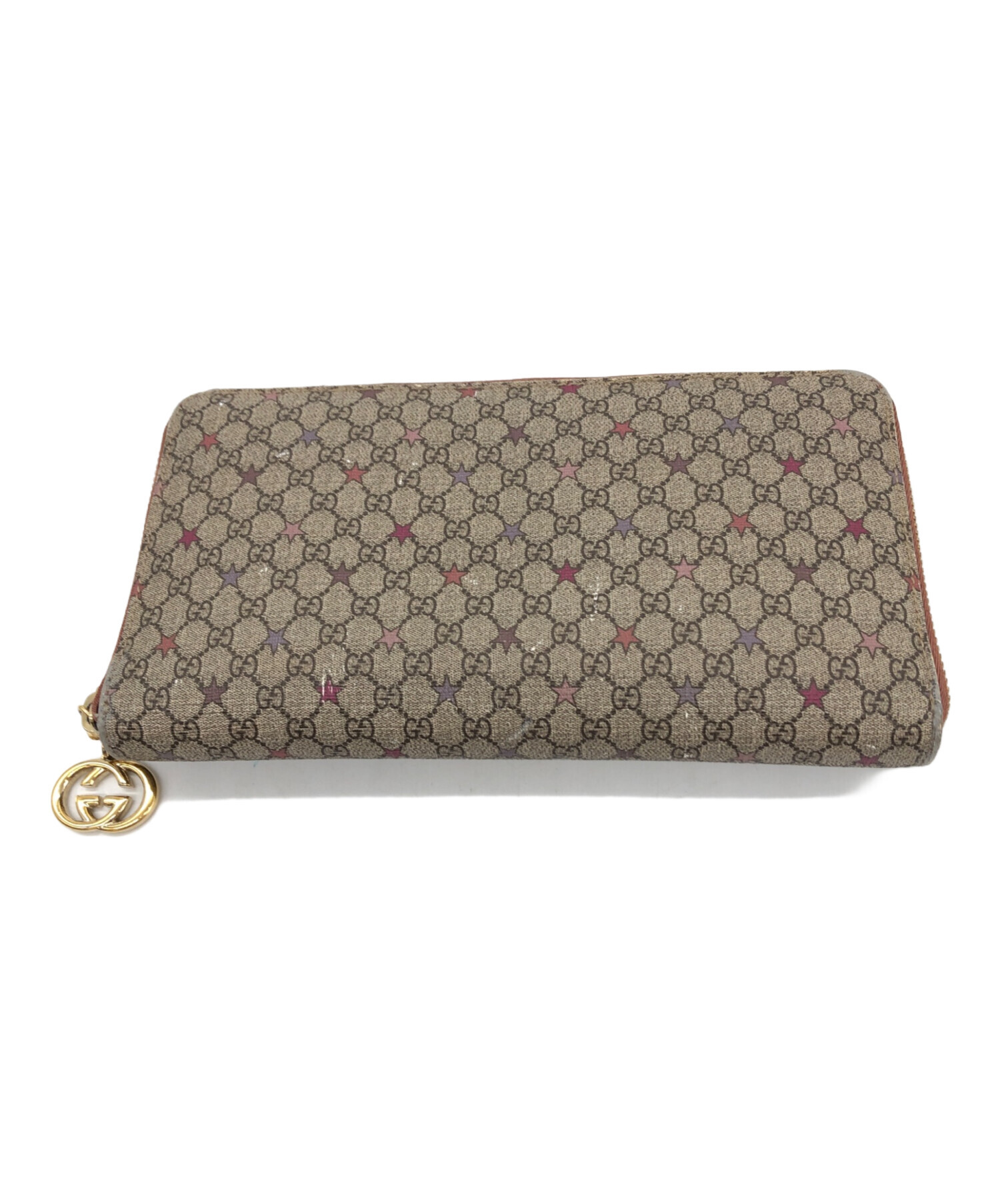 中古・古着通販】GUCCI (グッチ) 長財布 ベージュ×ブラウン｜ブランド 