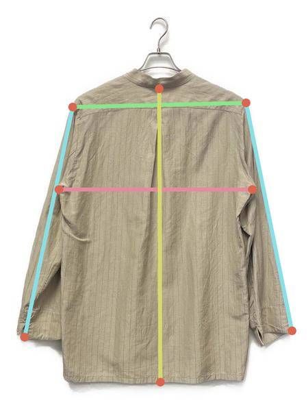 中古・古着通販】sus-sous (シュス) スキッパーシャツ ベージュ サイズ