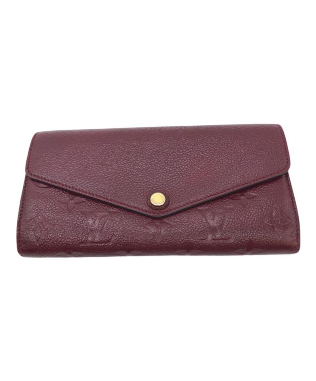 中古・古着通販】LOUIS VUITTON (ルイ ヴィトン) 長財布 レッド